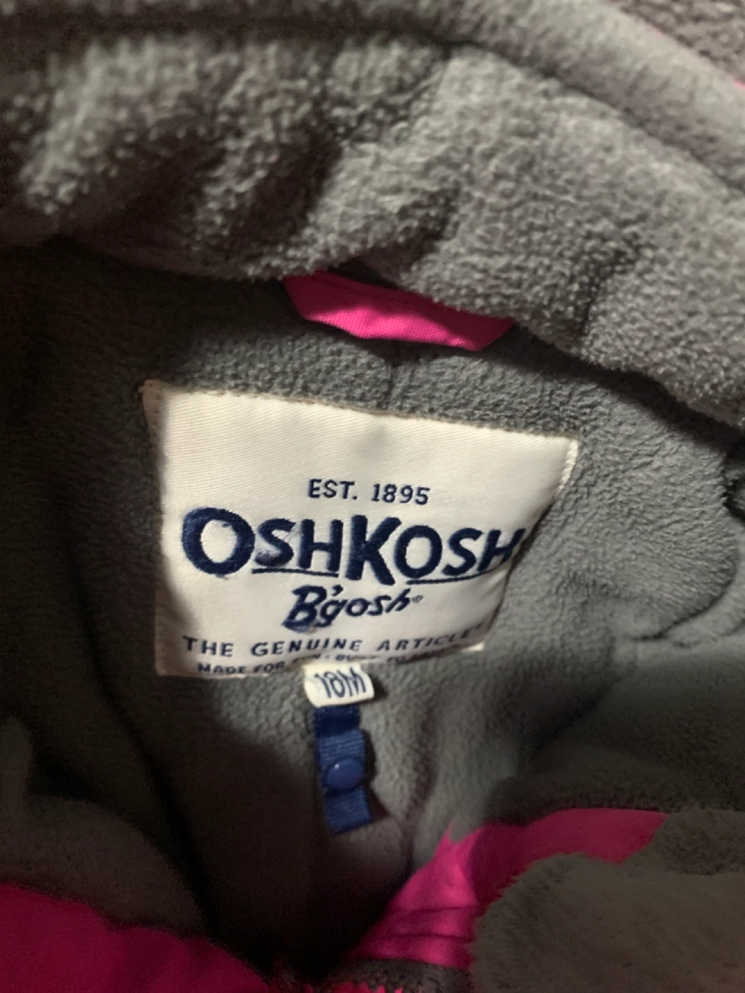 OshKosh B'gosh Pink Winter Coat - Size  18M - photo 3