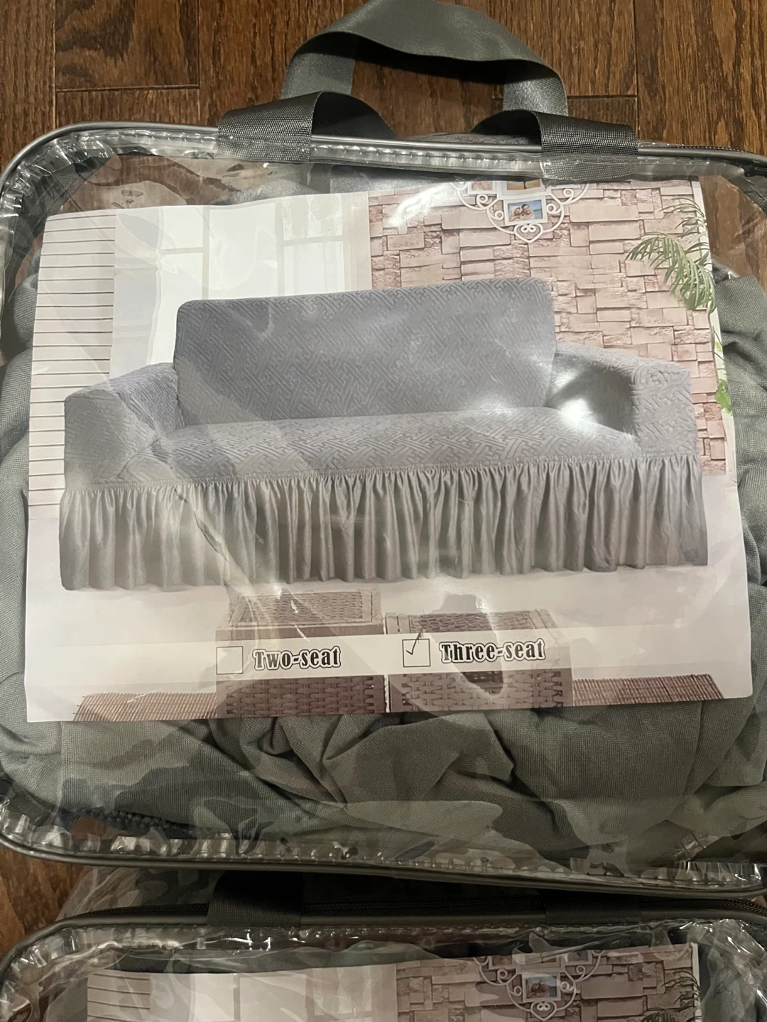 BRAND NEW Sofa Covers – 2-Seater & 3-Seater (Grey) - photo 2
