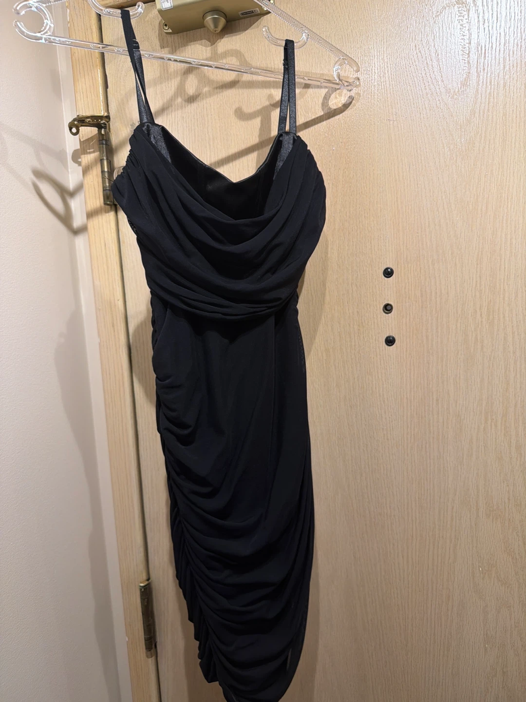 Black Ruched Dress(Medium)🏆