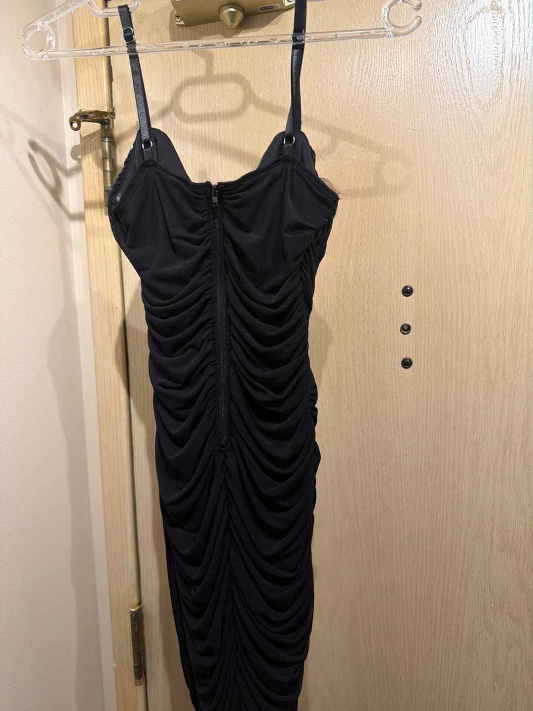 Black Ruched Dress(Medium)🏆 - photo 3