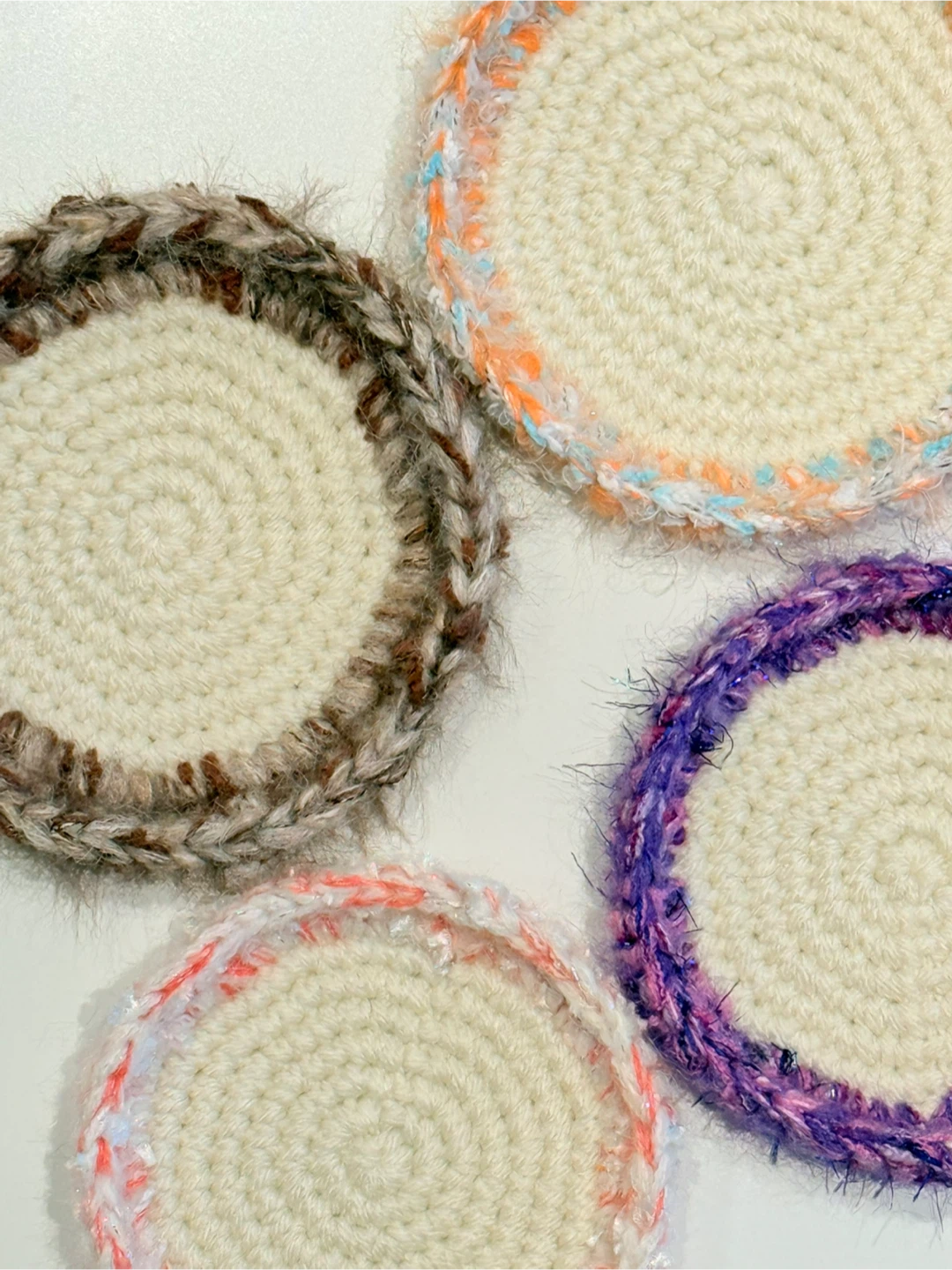 handmade crochet cup coaster