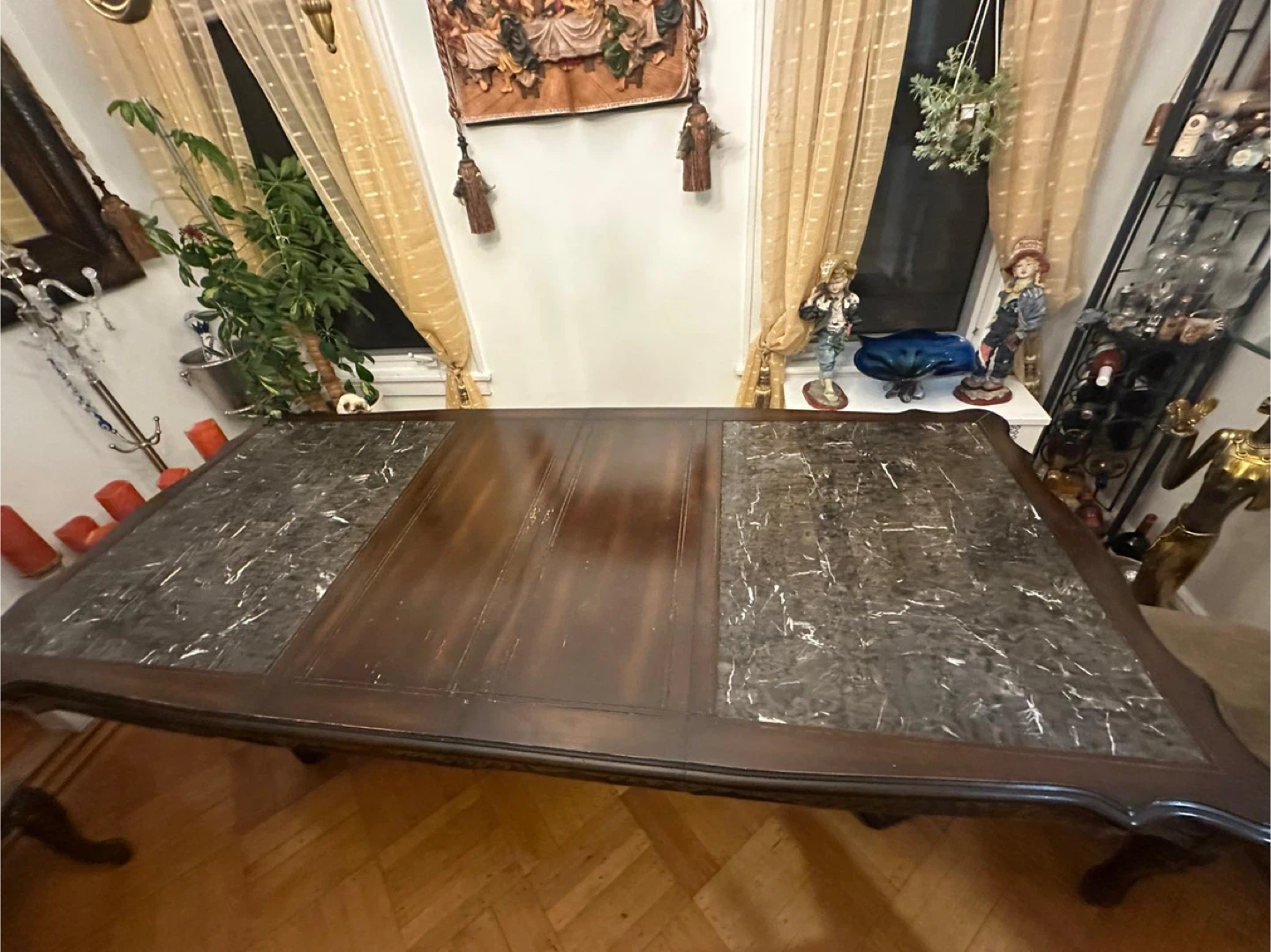 Dining Table with 8 Chairs wood - photo 3