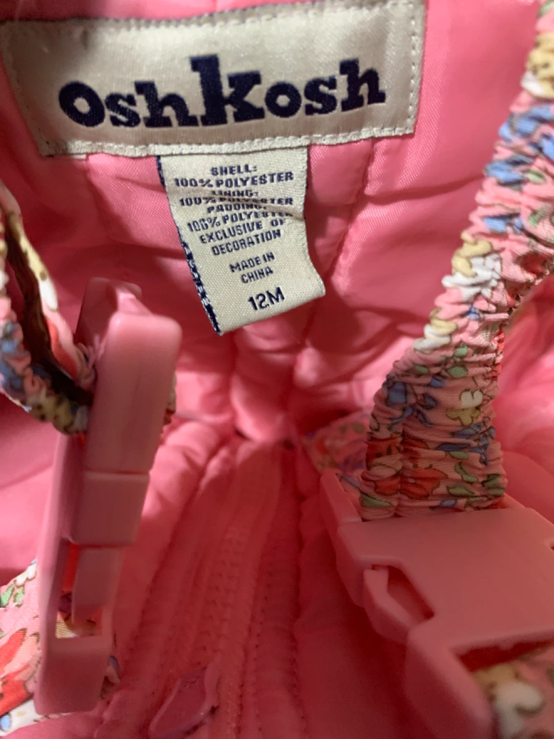 OshKosh Floral Overalls - Size 12M - photo 2