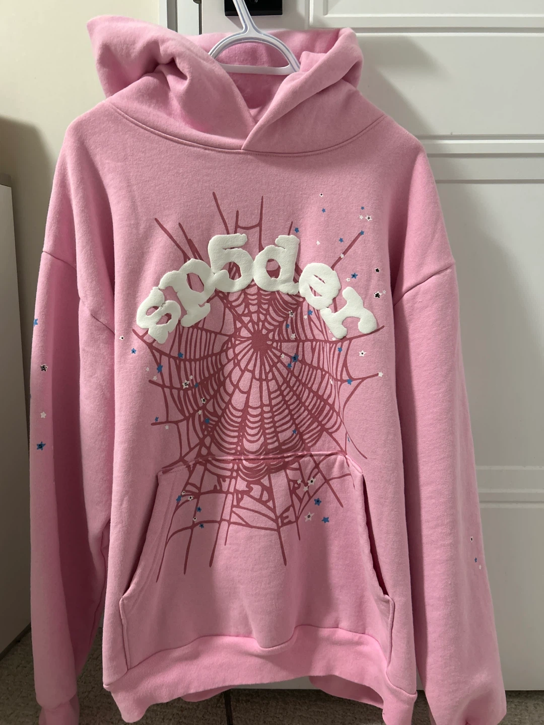 Sp5der Pink Hoodie Size M