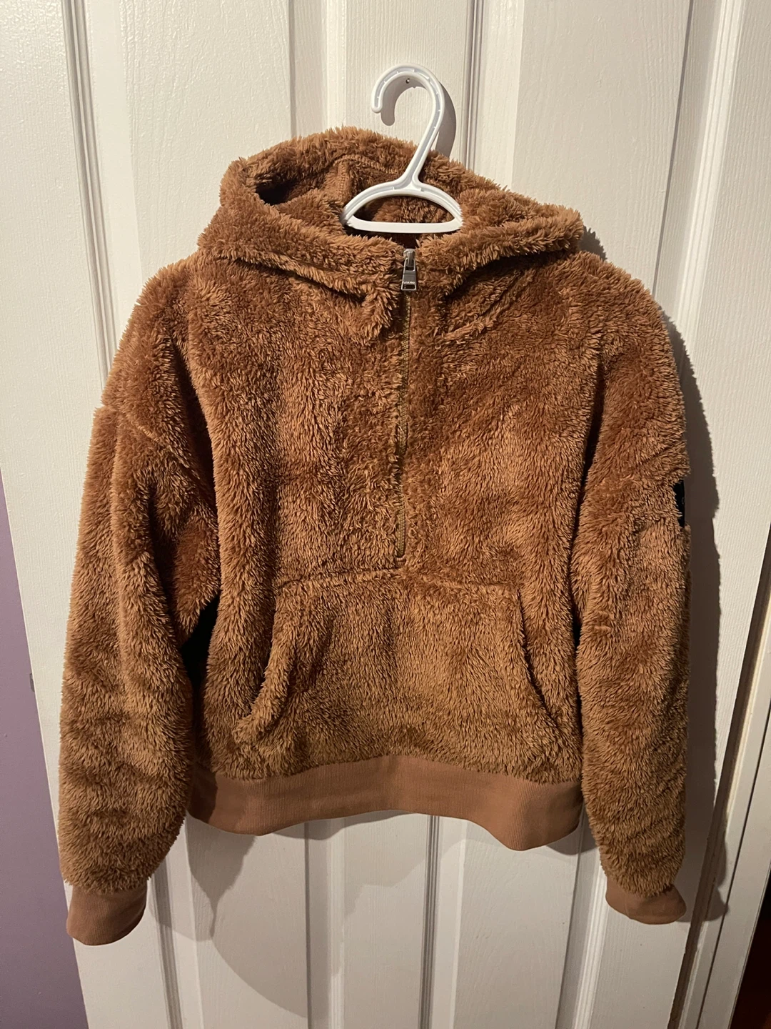 Calvin Klein Performance Brown Teddy Hoodie - Size M - photo 3