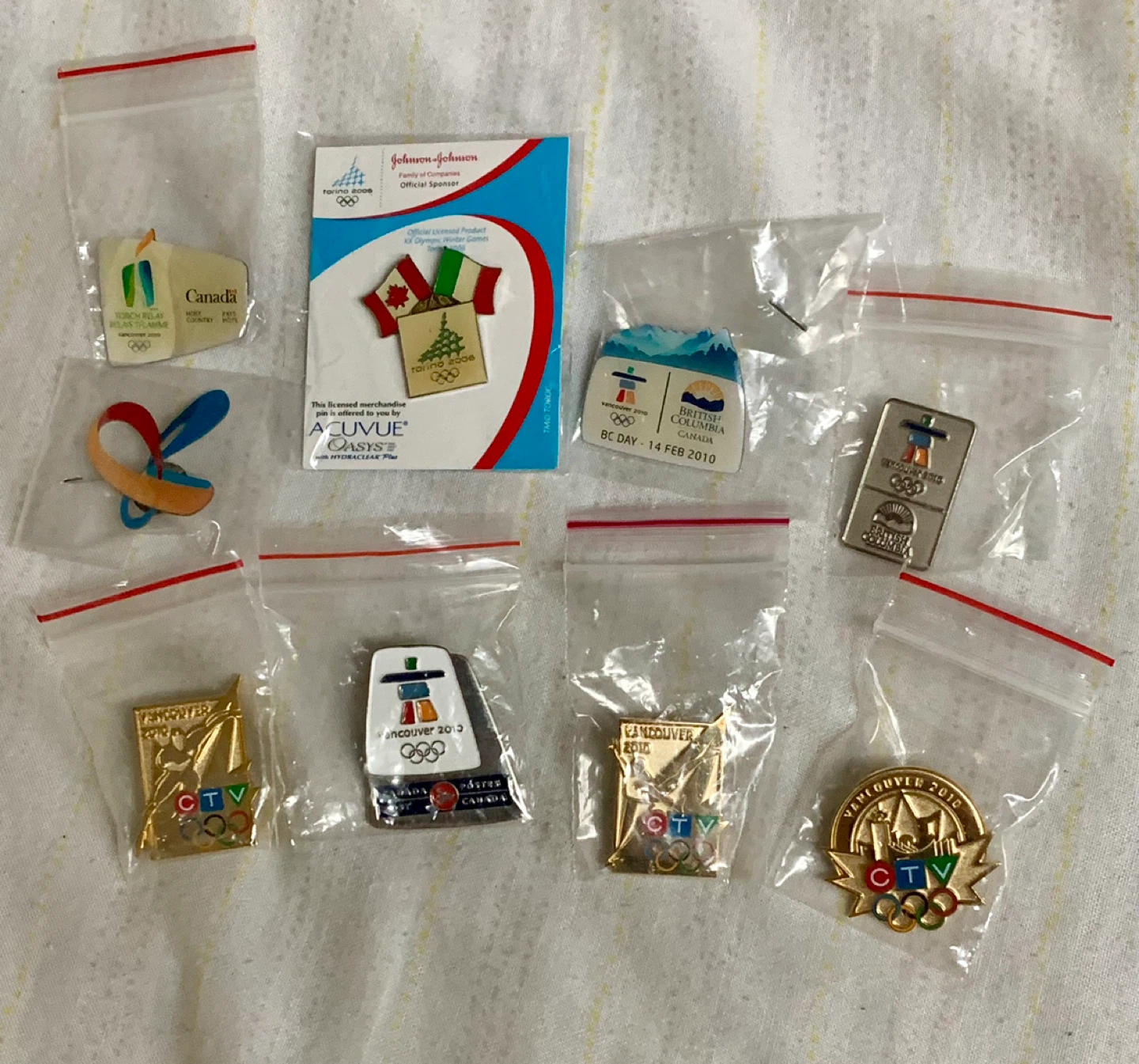 Vancouver 2010 Olympics & Torino 2006 Pins