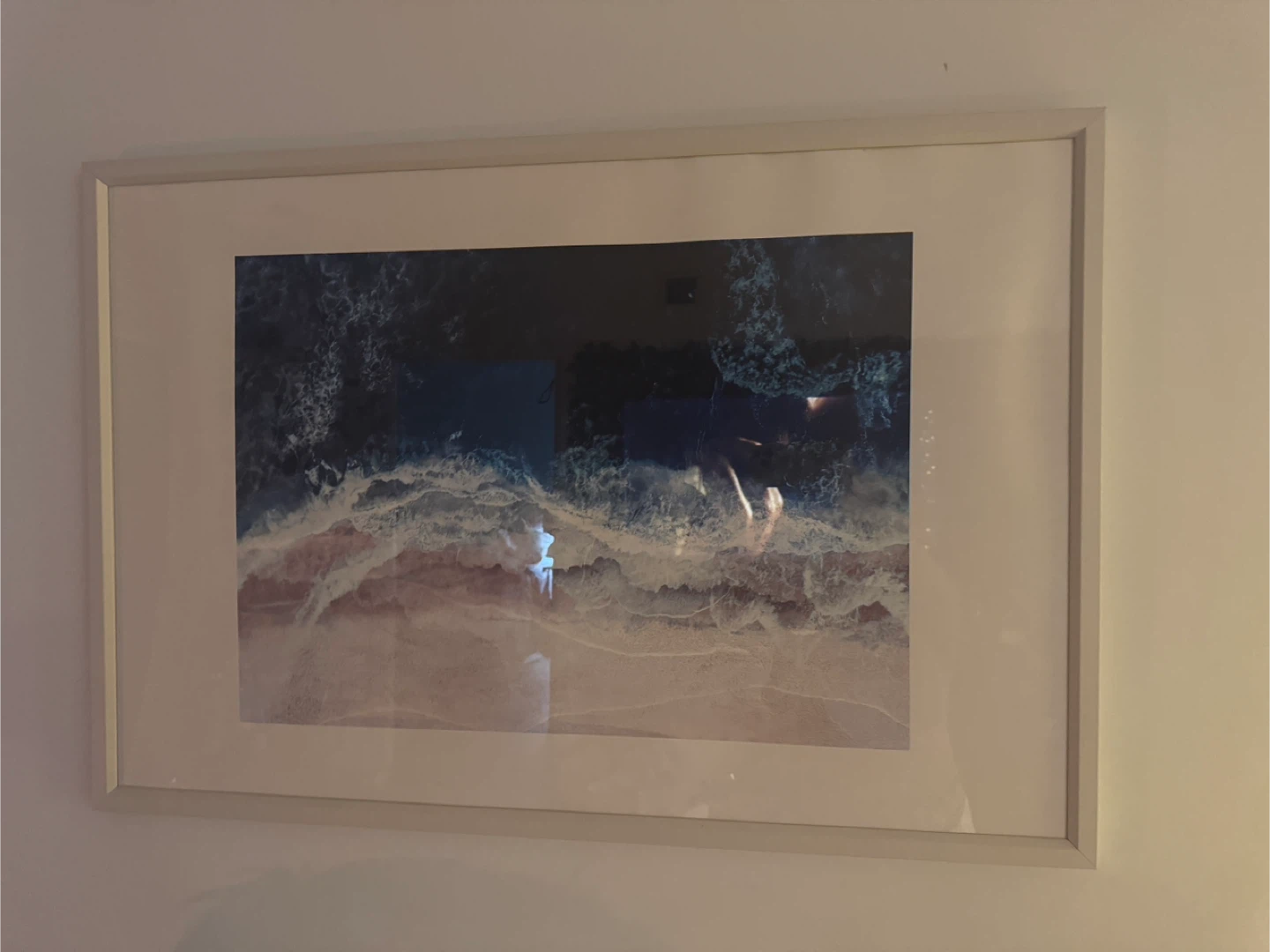 Society6 Blue Sea II Art Print - 24" x 36" White Frame - photo 2