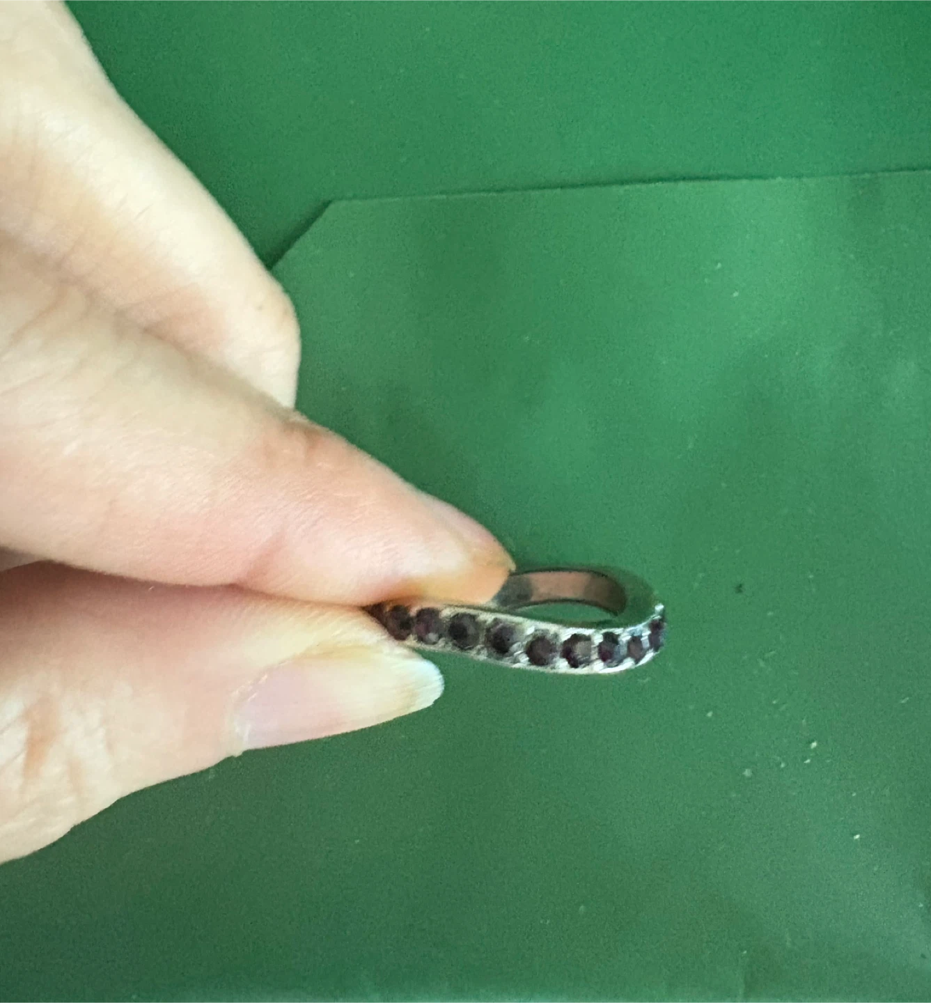 14k plated ring with Amethyst Stones - photo 4
