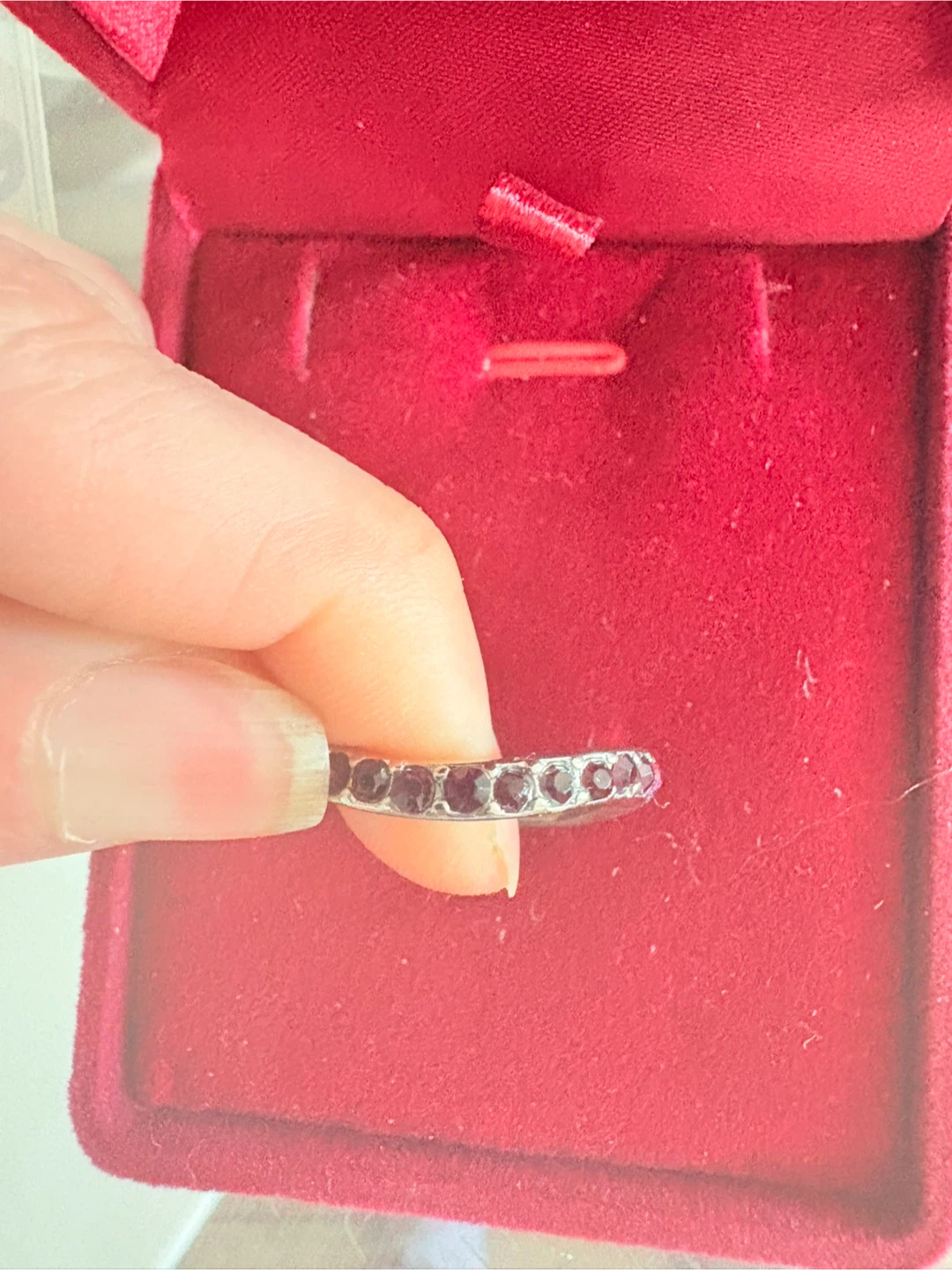 14k plated ring with Amethyst Stones - photo 5