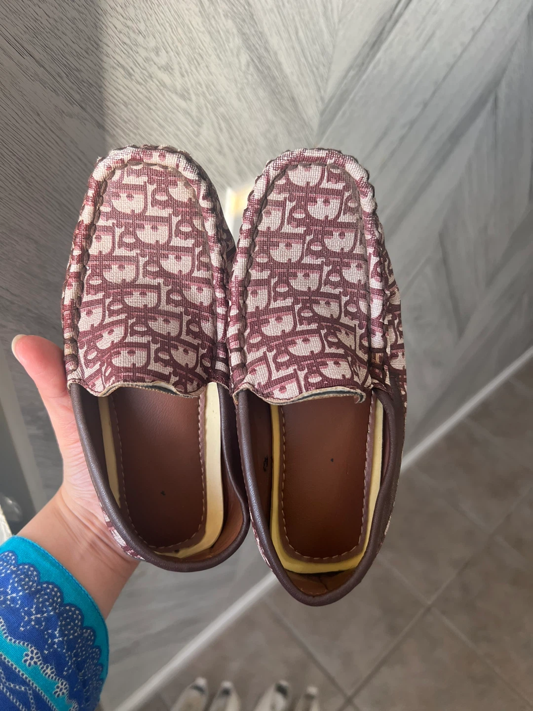 Dior Patterned Loafers - Size 10 - photo 2