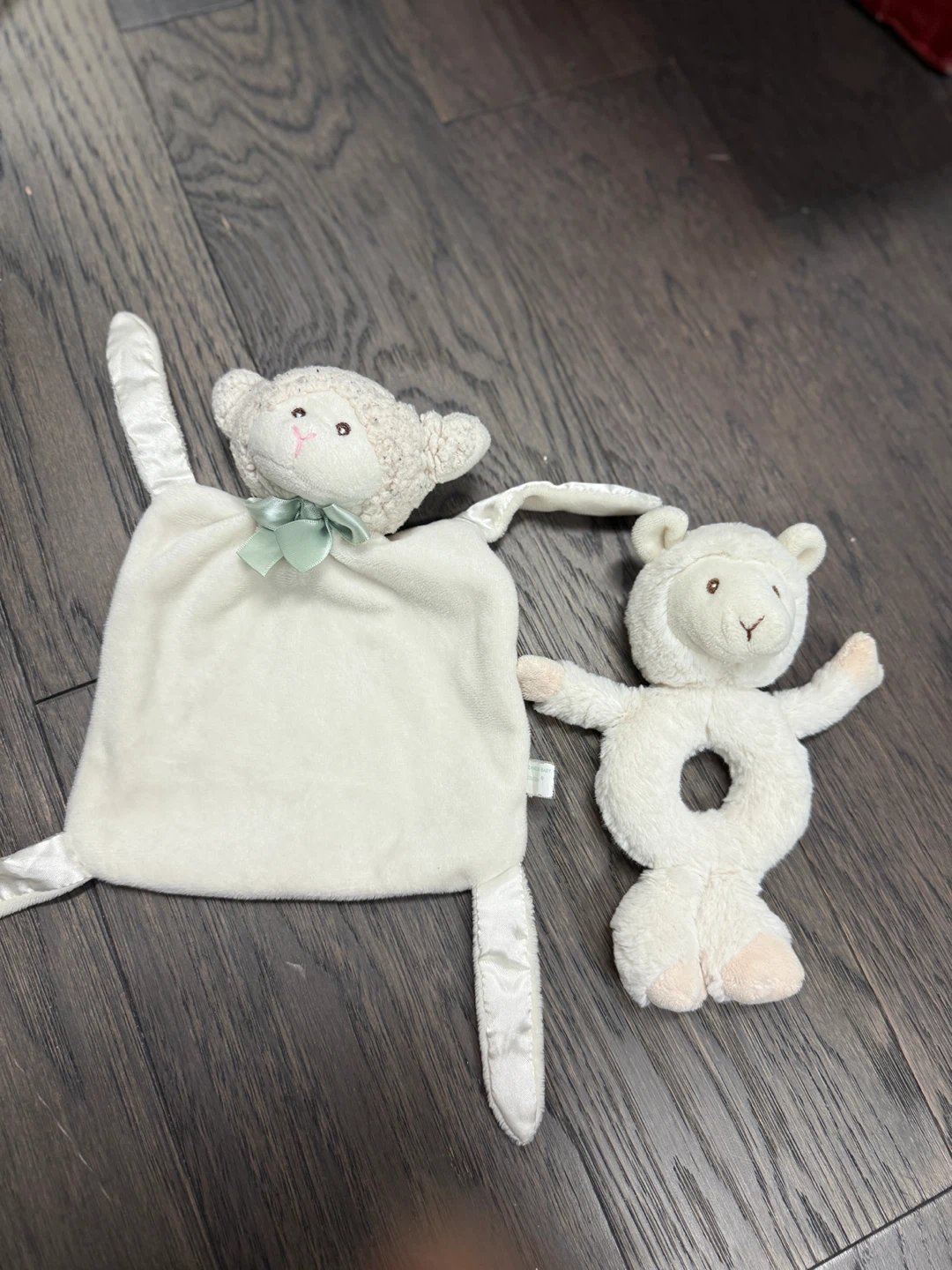 Lamb Security Blanket & Rattle Set