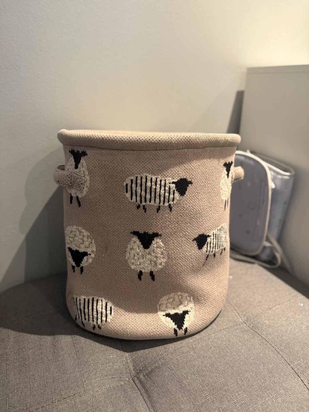 Sheep Pattern Storage Bin