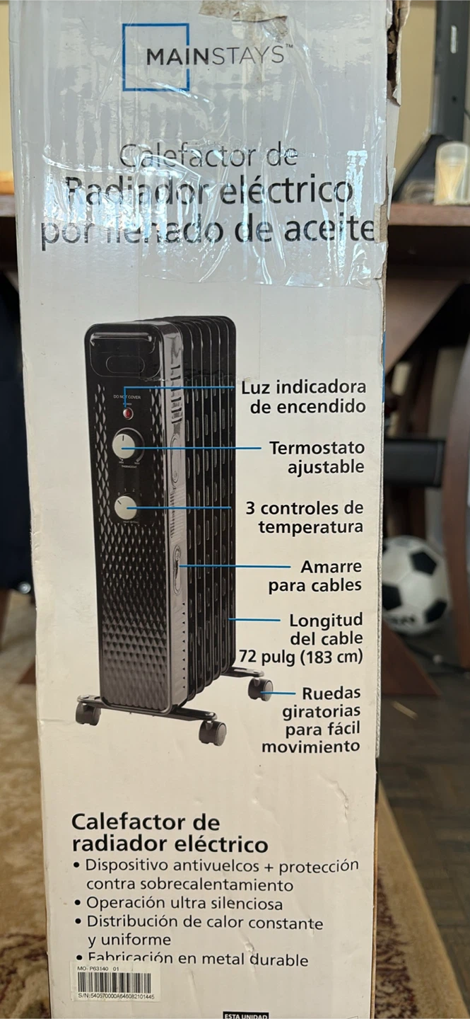 Mainstays Oil-Filled Electric Radiator Heater - photo 4