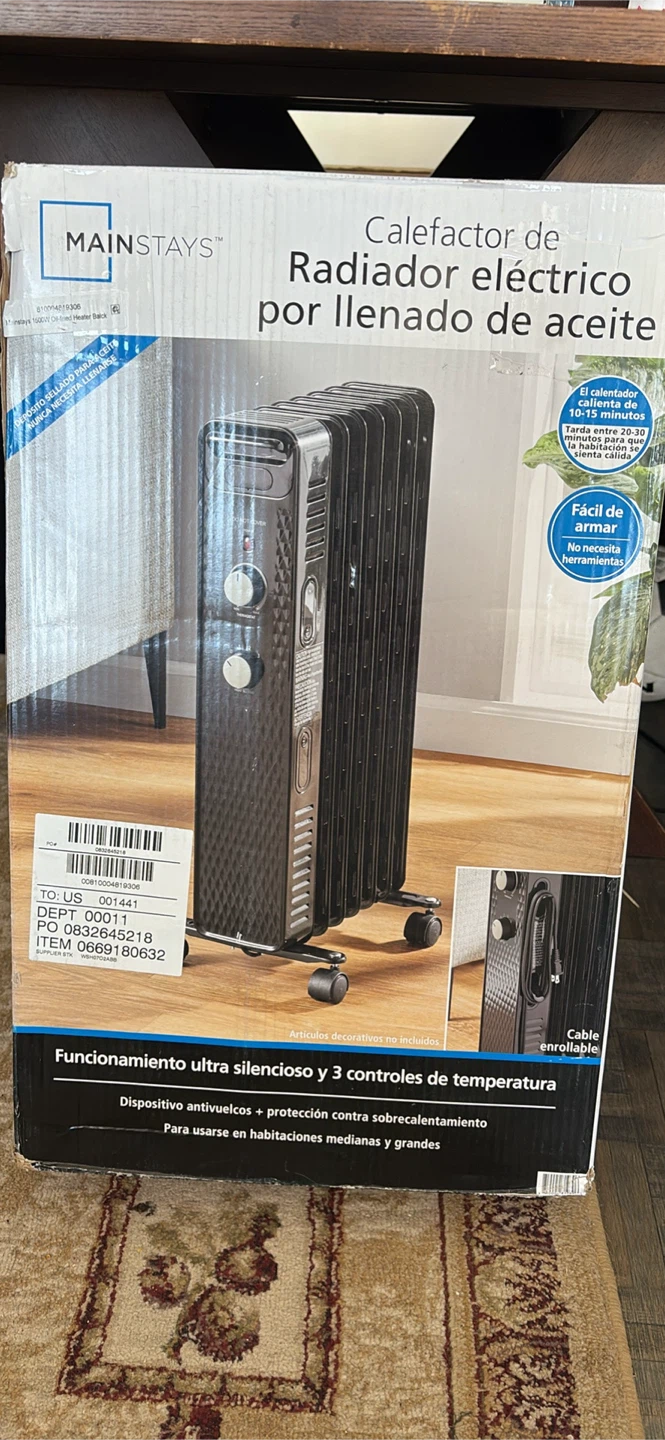 Mainstays Oil-Filled Electric Radiator Heater - photo 2