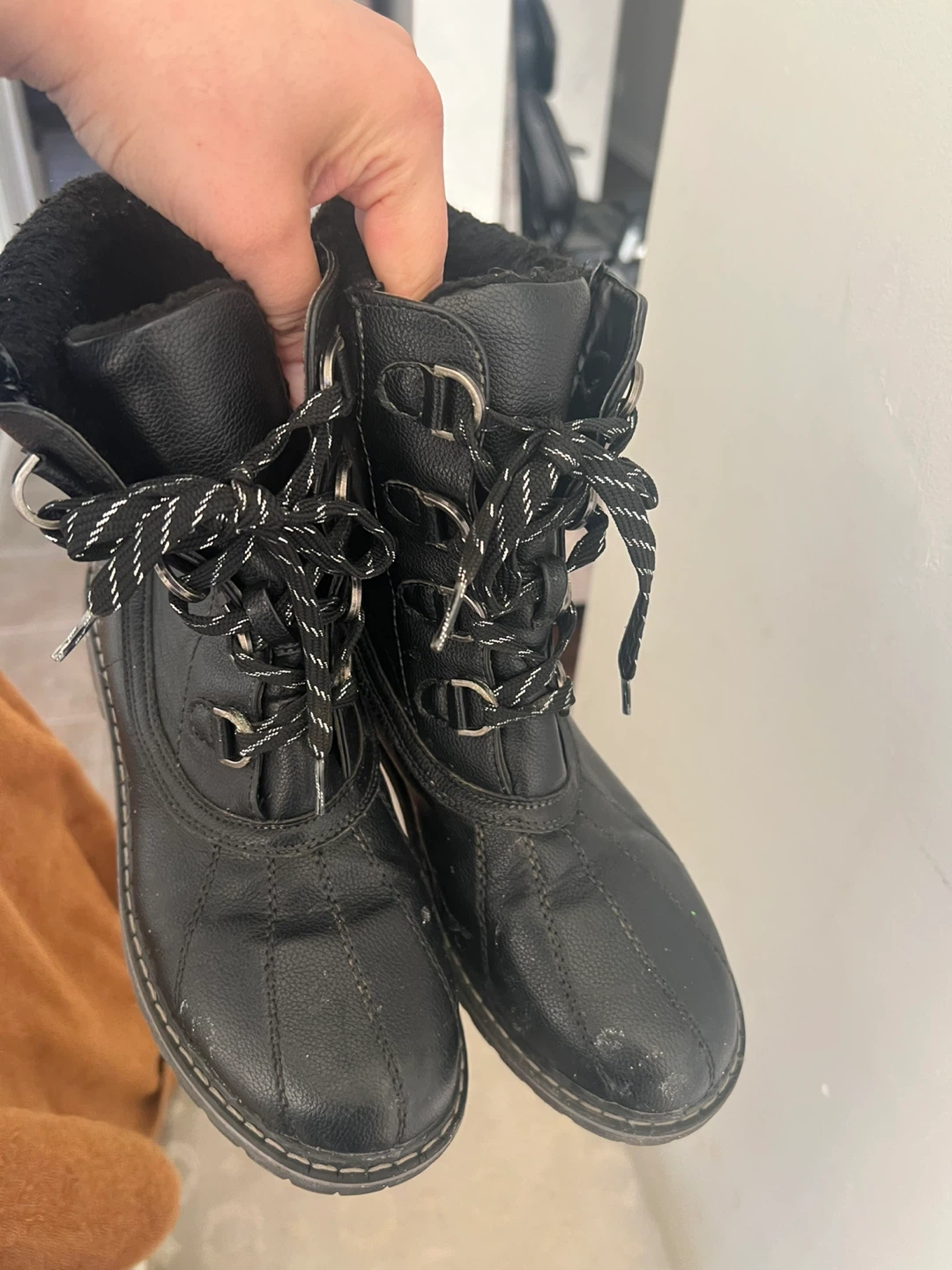 Black Winter Boots - Size 8 - photo 2