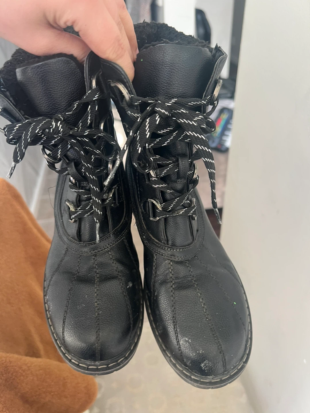Black Winter Boots - Size 8