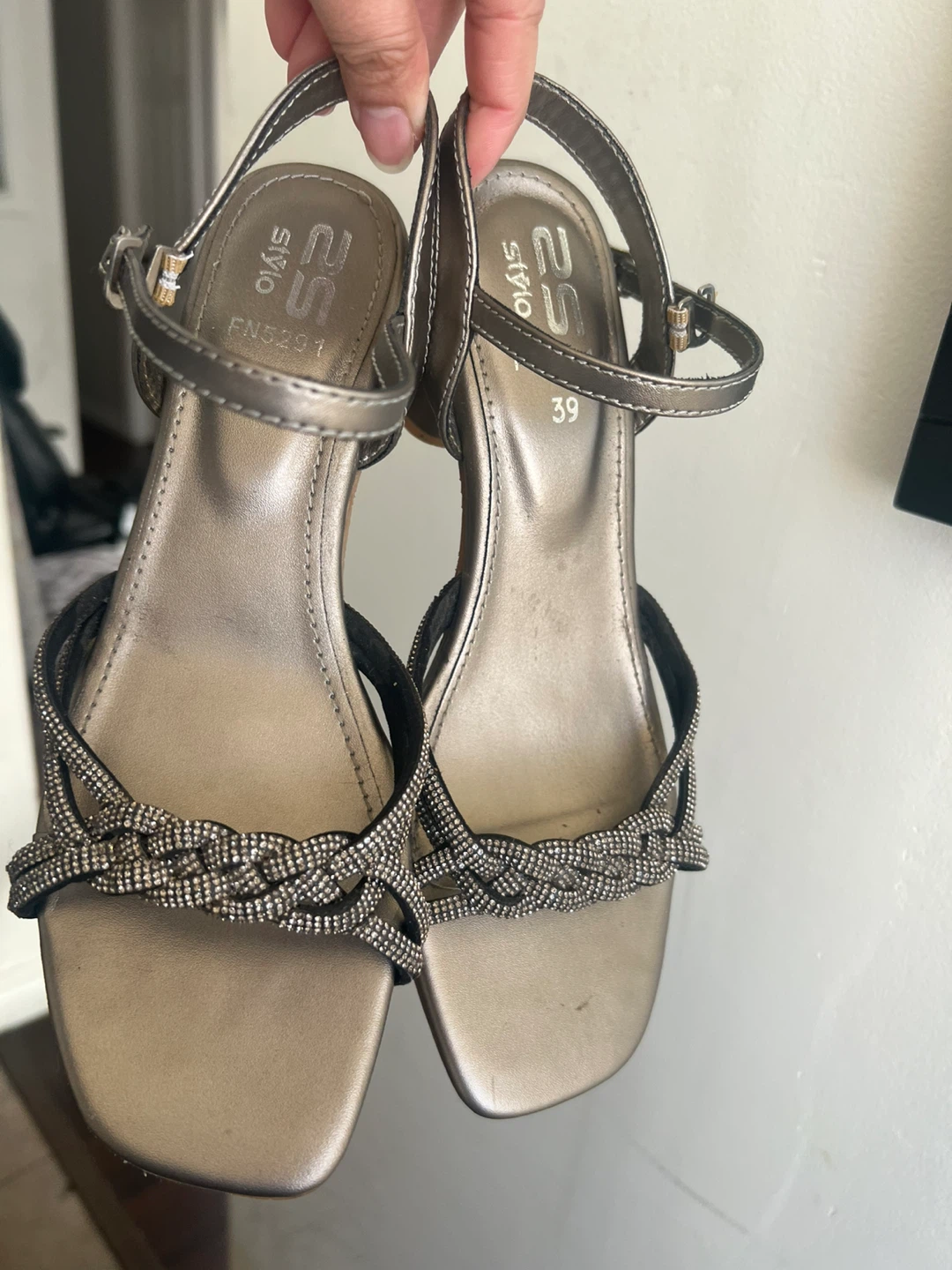 Stylo Silver Sandals - Size 39 - photo 2