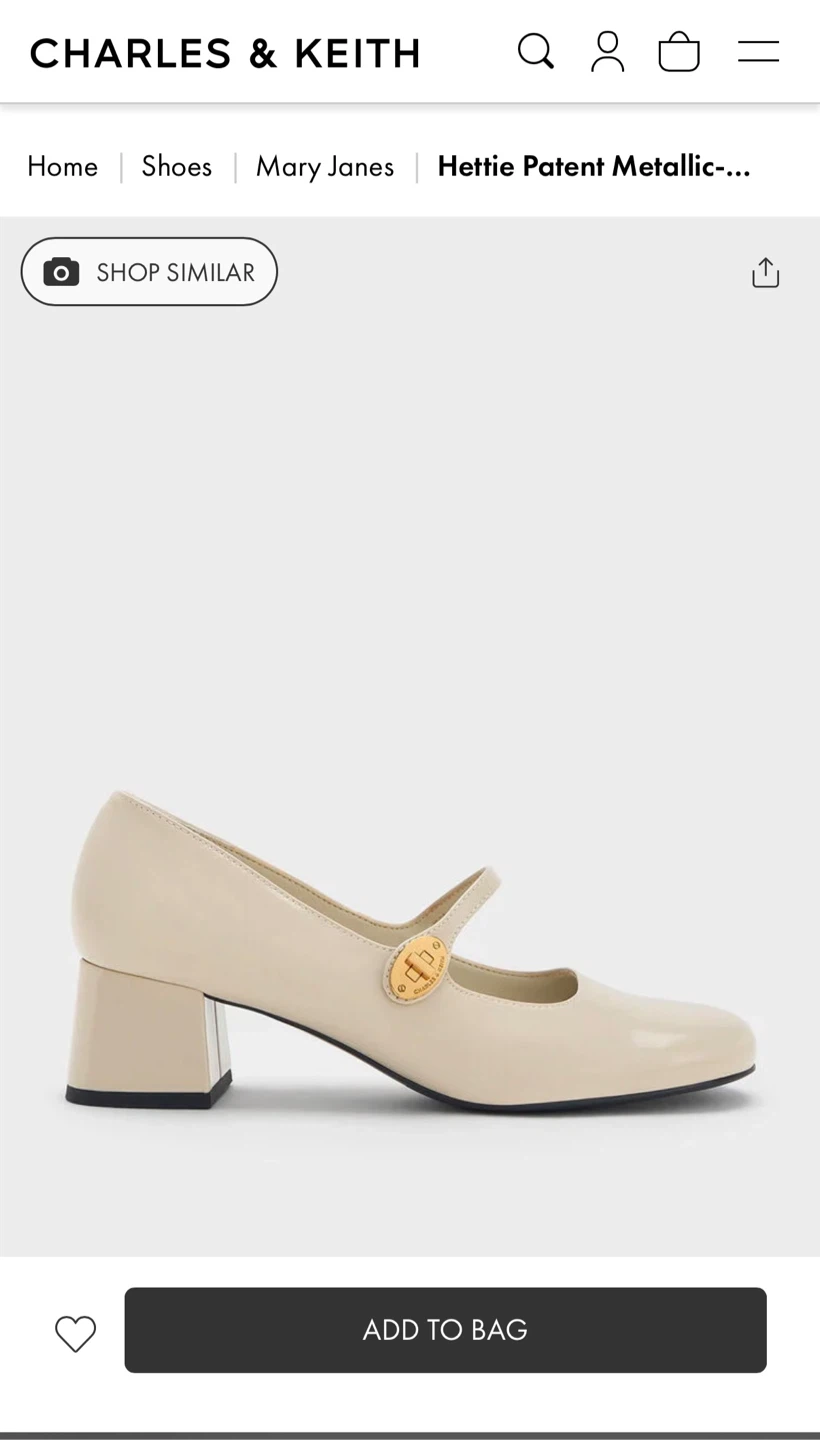 Charles & Keith Mary Janes Size 38 - photo 2