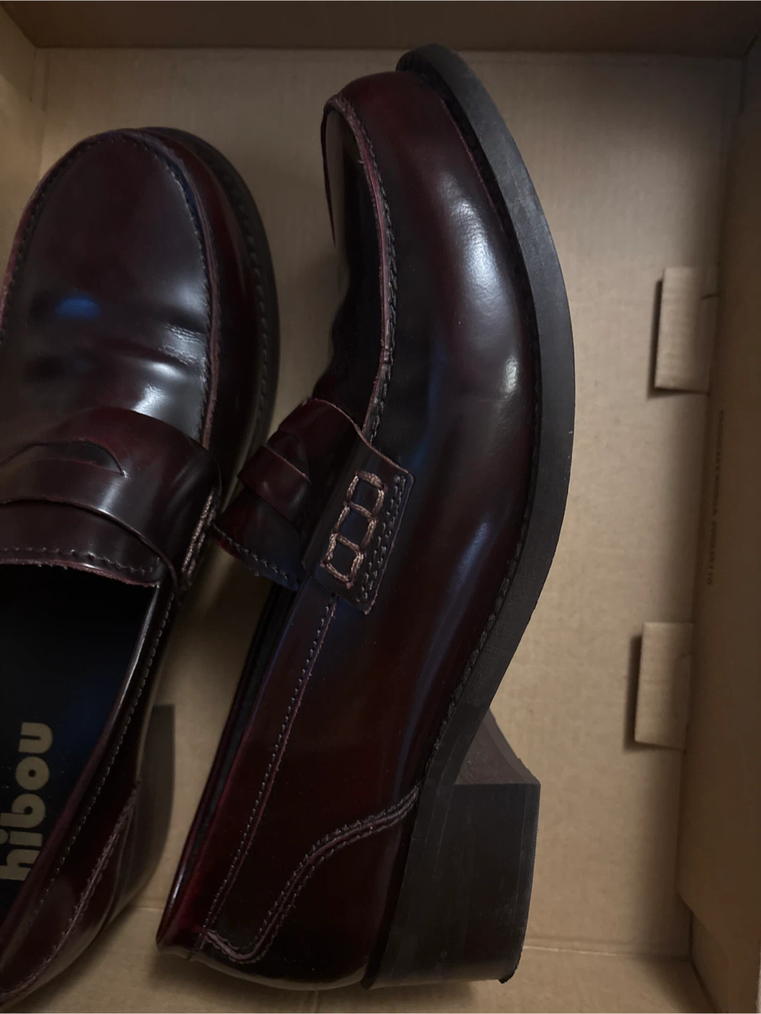 Hibou Burgundy Loafers - photo 3