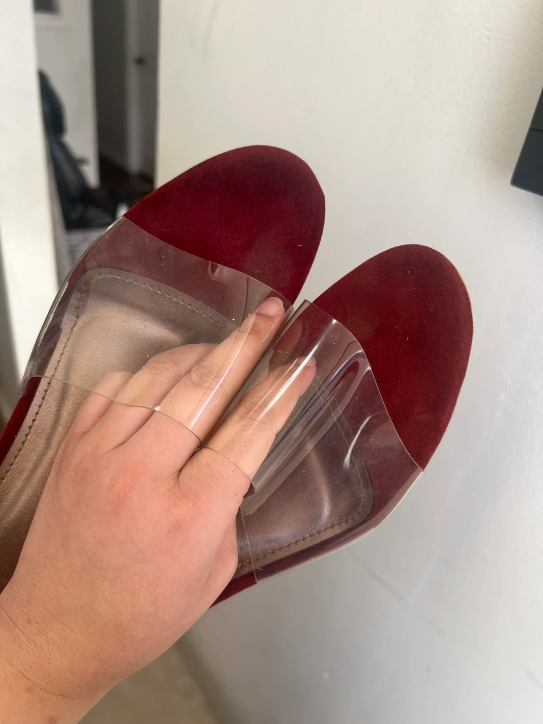 ECS Burgundy Heels - Size 39 - photo 2