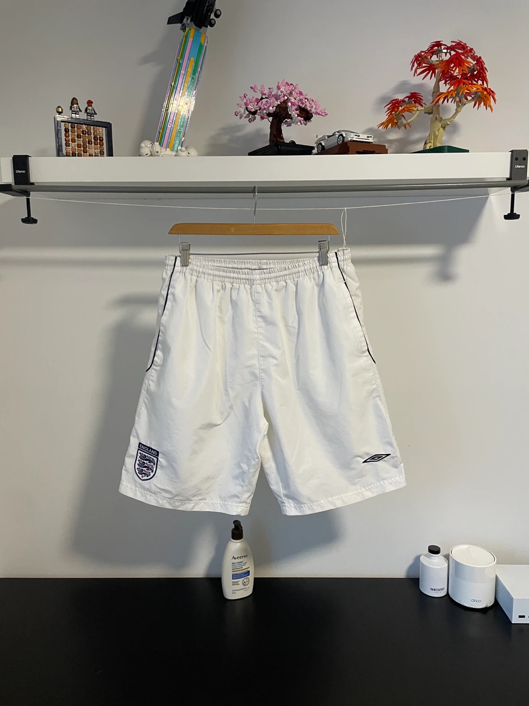 Umbro England White Shorts