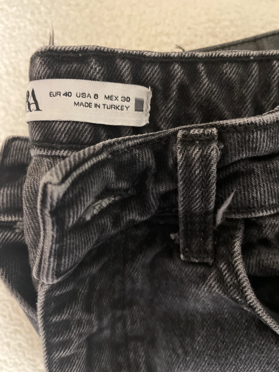 Zara Black Denim Jeans (8) - photo 2