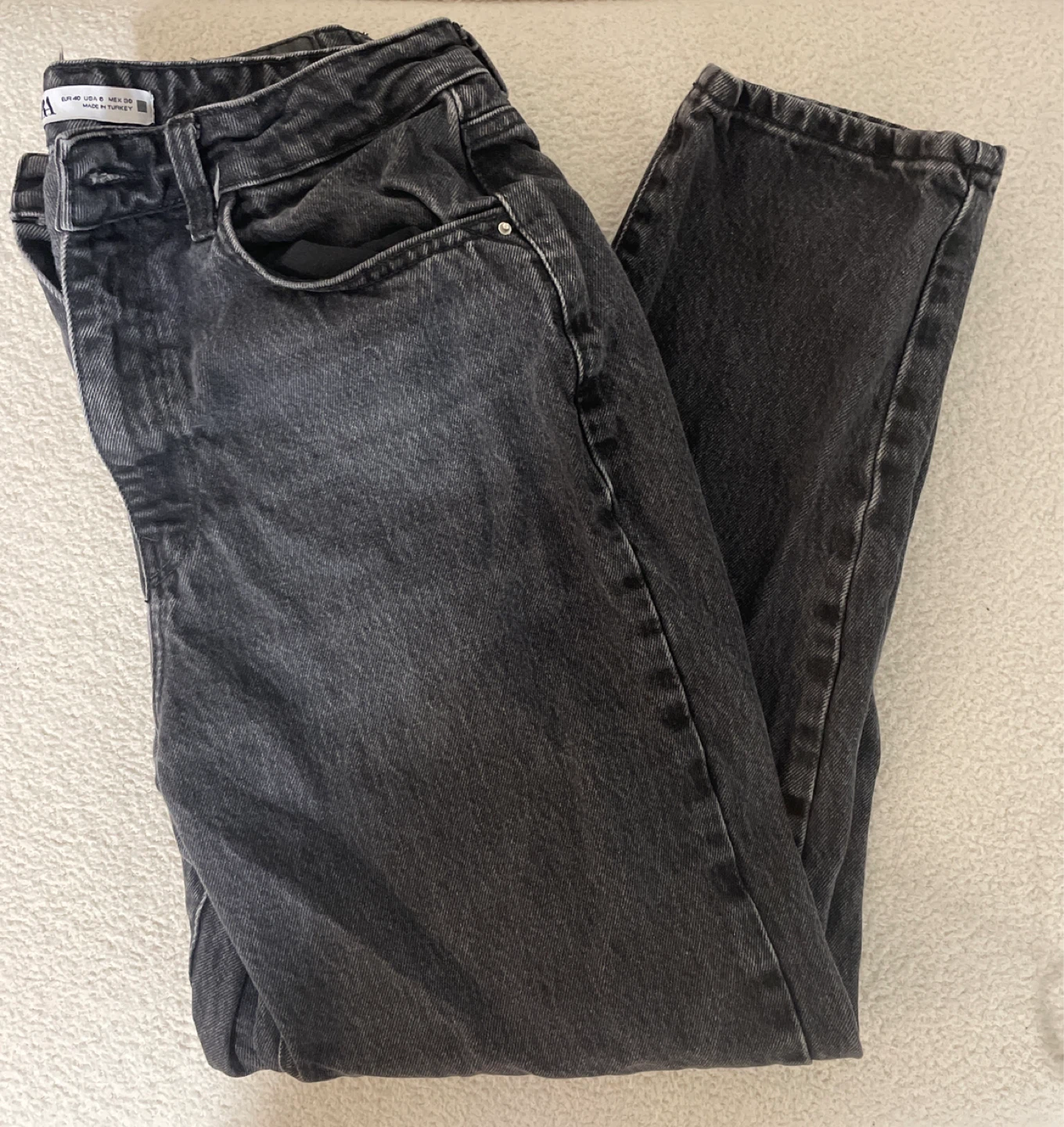 Zara Black Denim Jeans (8)