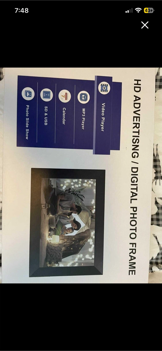 HD Advertising Digital Photo Frame - New in Box!