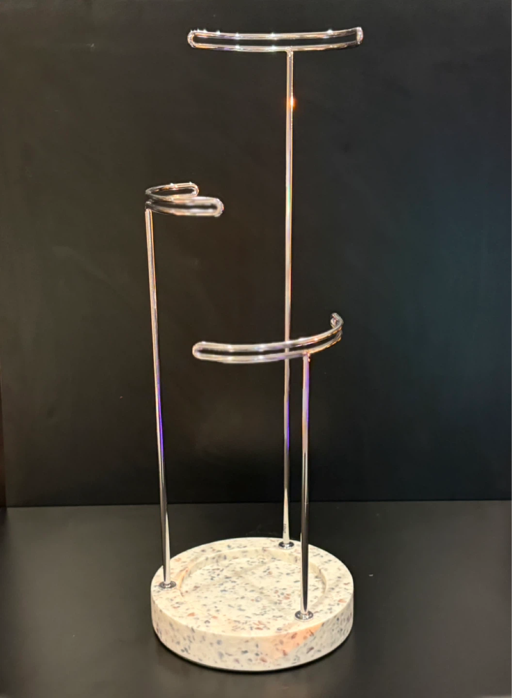 Jewelry Stand with Terrazzo Base
