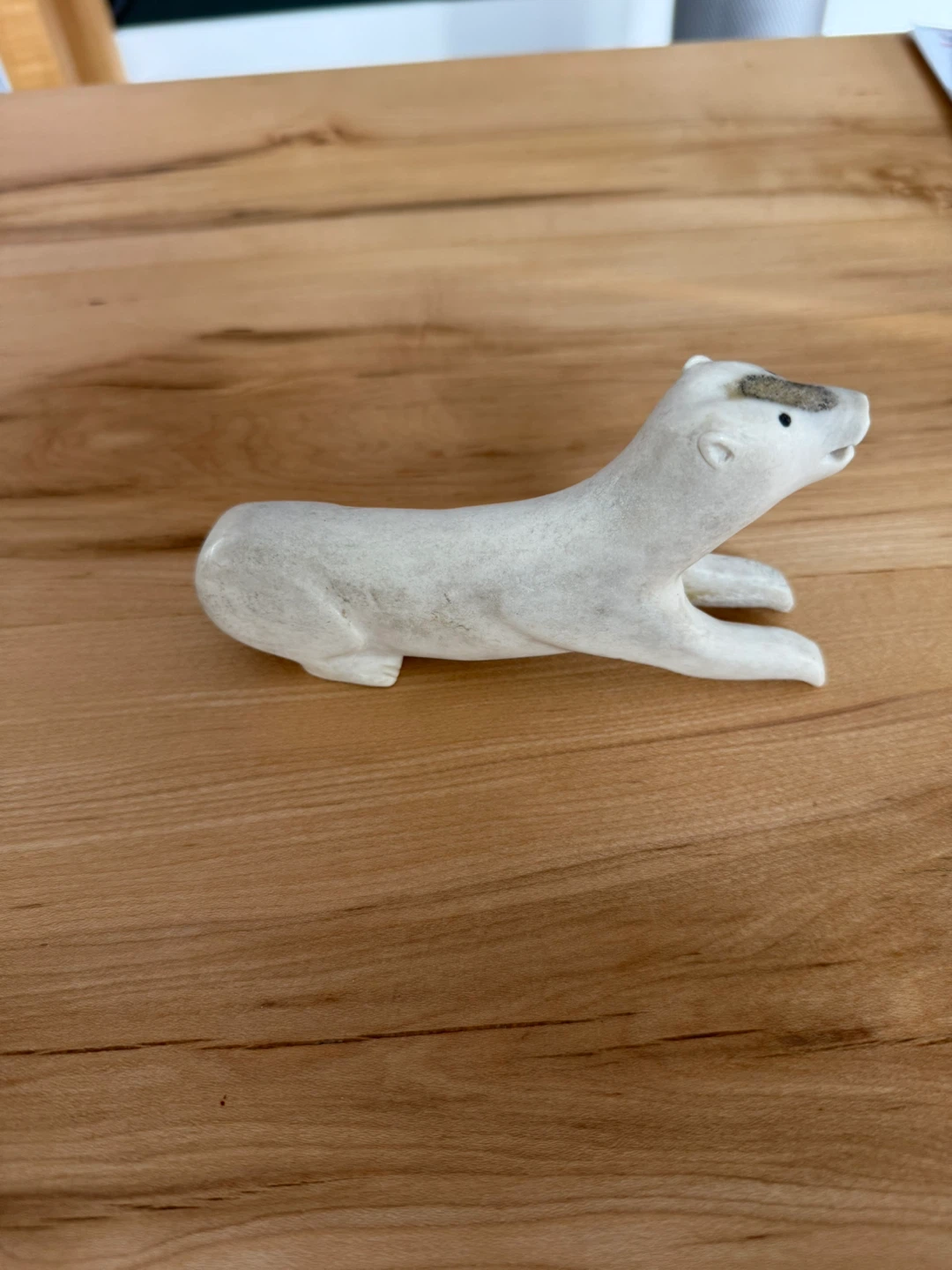 Polar Bear Stone Carving Figurine - photo 4