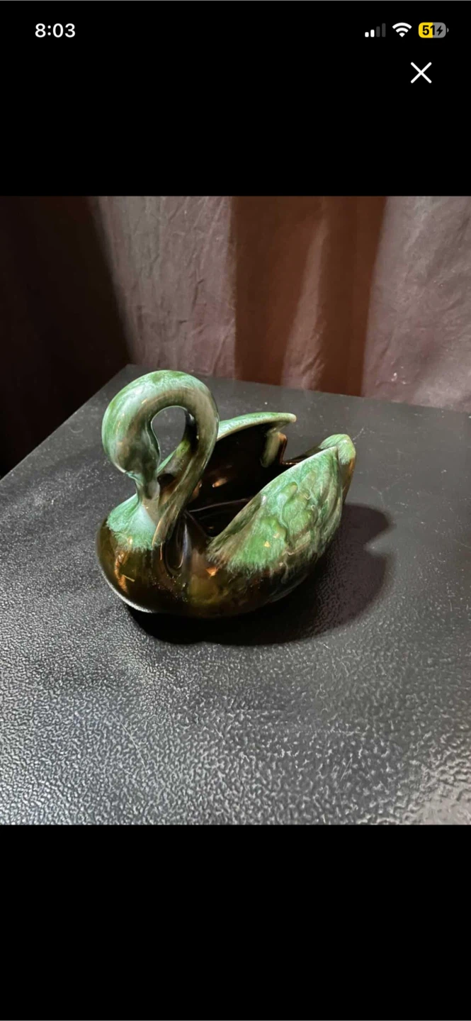Blue Mountain Pottery Swan Planter