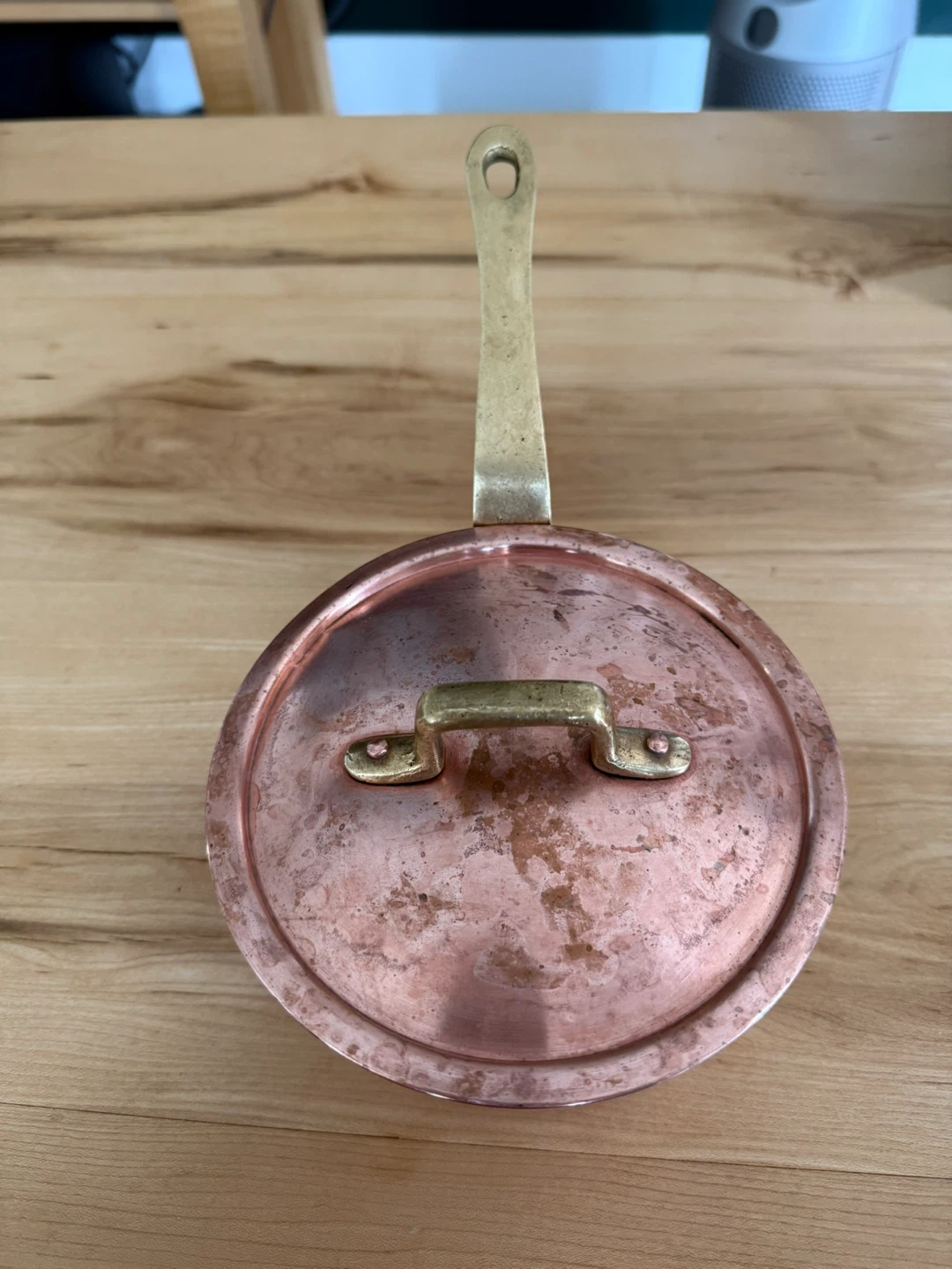 Vintage Copper Stock Pot with Lid - photo 4