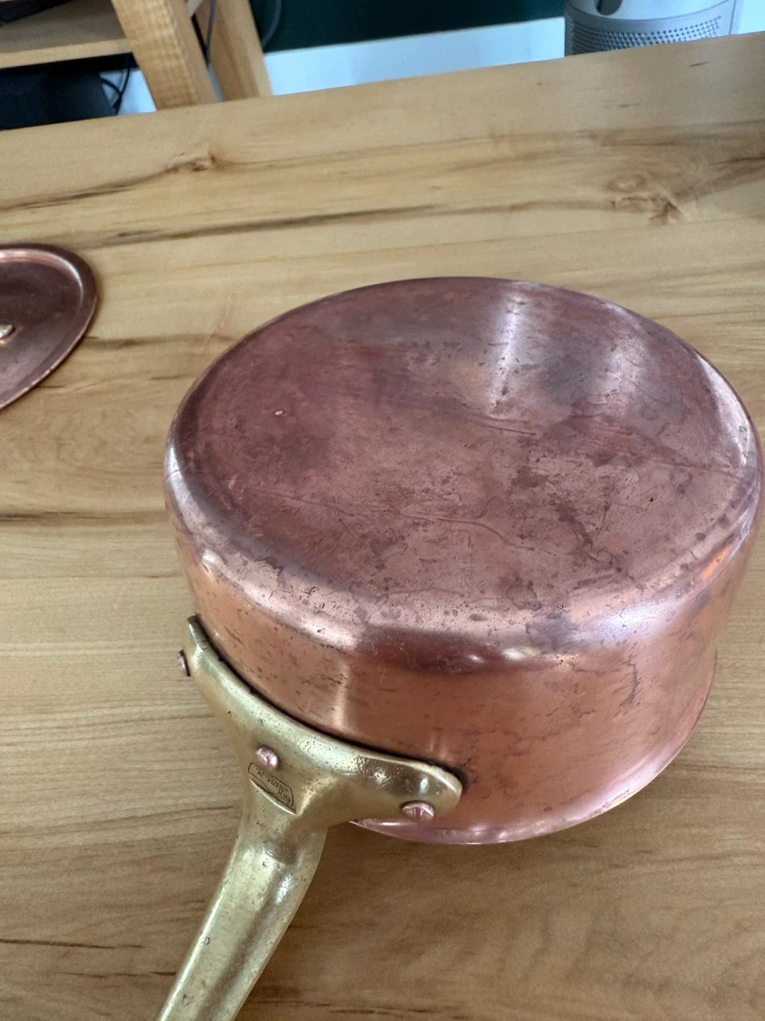 Vintage Copper Stock Pot with Lid
