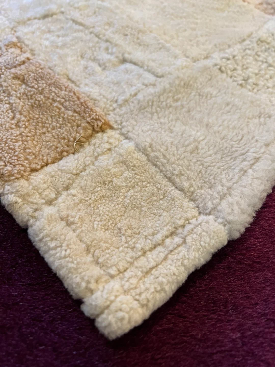 Sheepskin patchwork rug - photo 5
