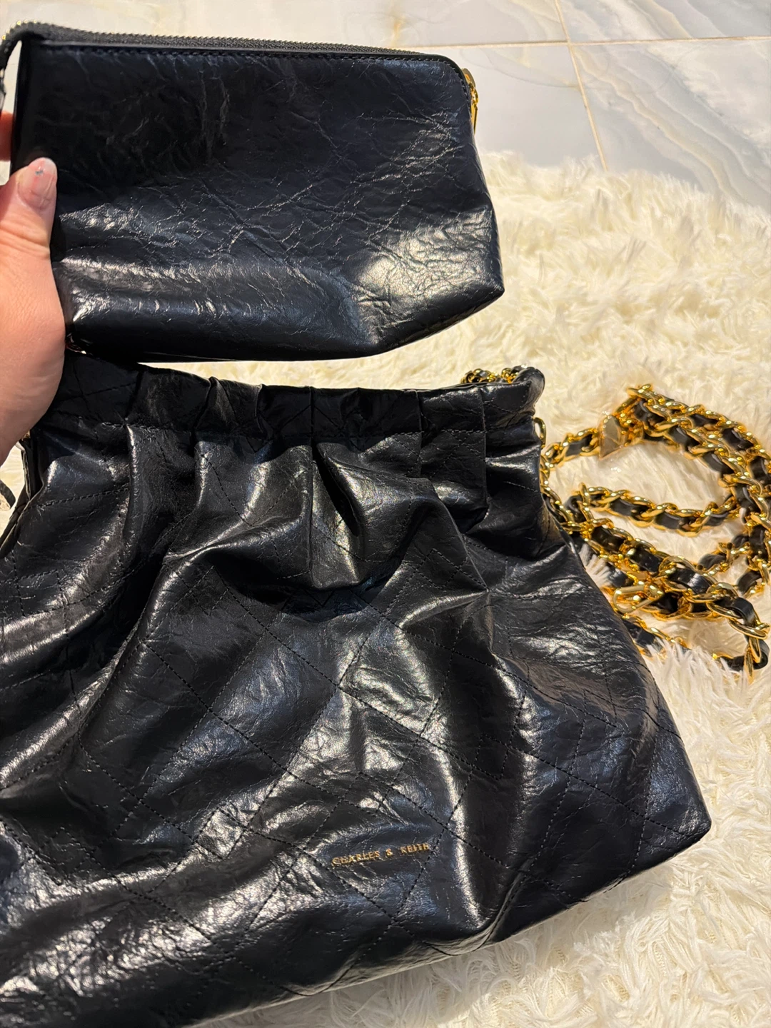 Charles & Keith Black Shoulder Bag - photo 2