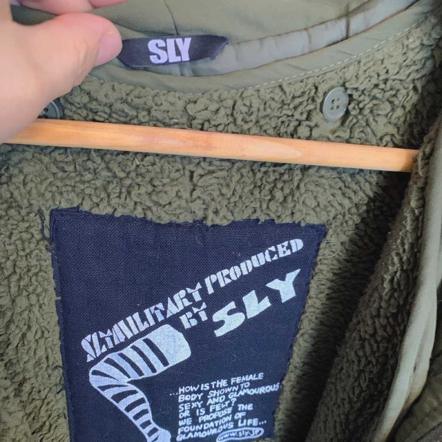 SLY Olive Green Slim Fit Padded Jacket w/ Removable Lining S - photo 2