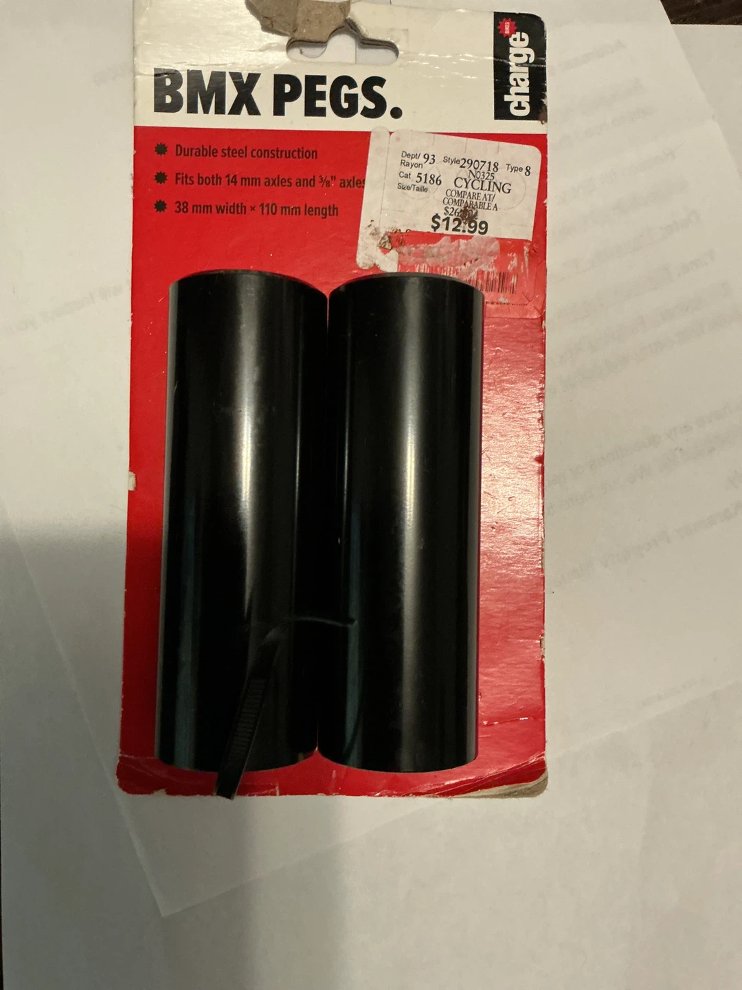 Charge BMX Pegs - Durable Steel Construction