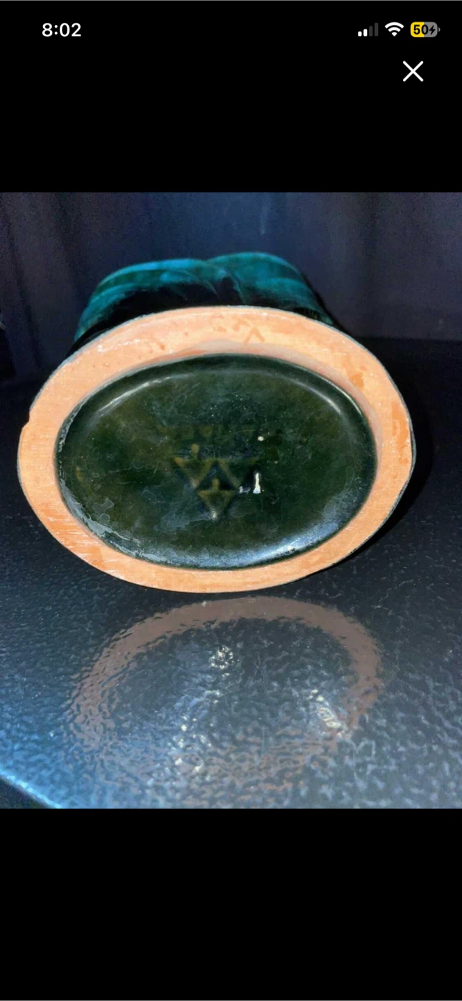Vintage BMP Green Vase - photo 2