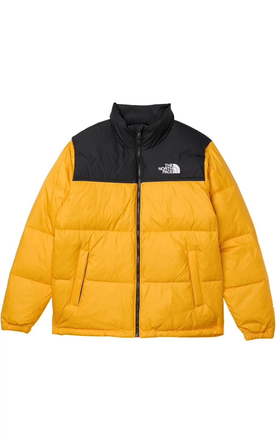 The North Face Yellow & Black Puffer Jacket