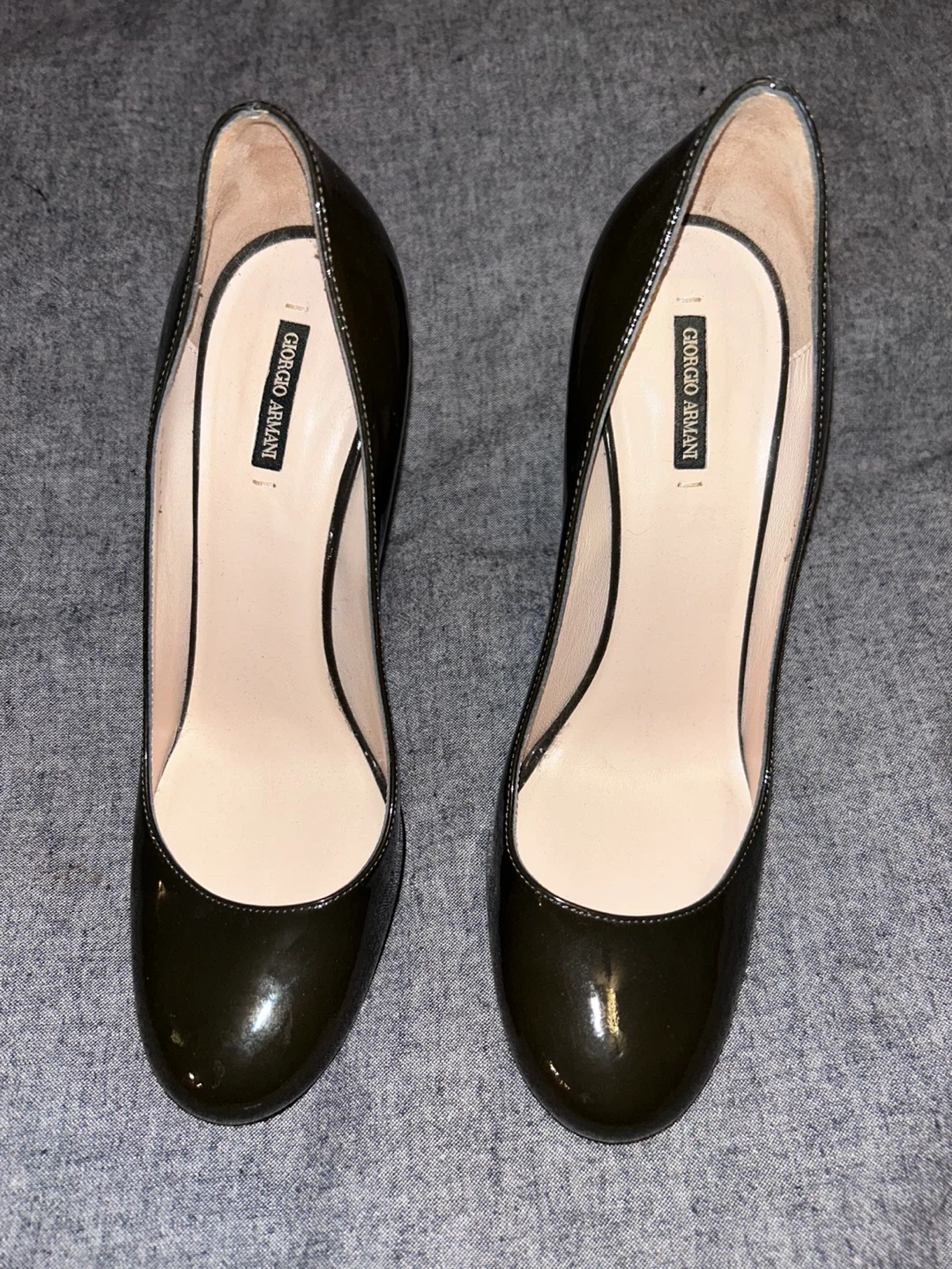 Giorgio Armani Olive Green Pumps Size 7.5