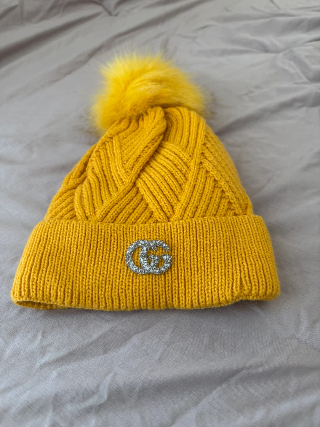 Yellow Beanie with Pom Pom - photo 2