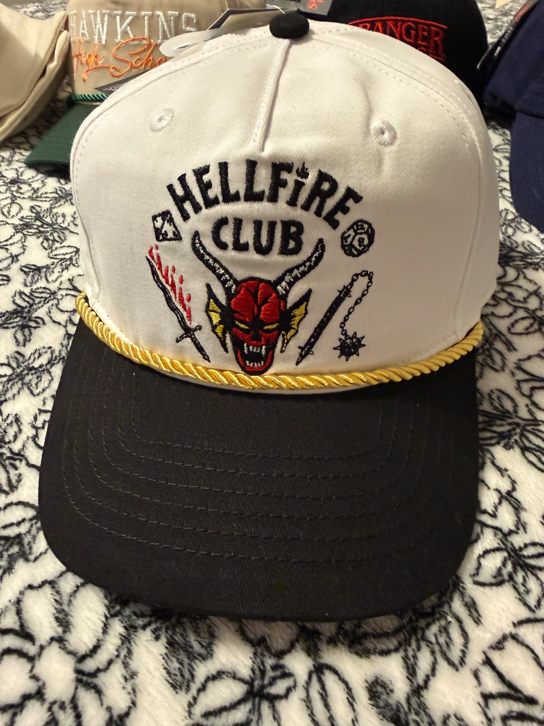 Stranger Things Hat Bundle - Hawkins, Hellfire Club, WSOQ
