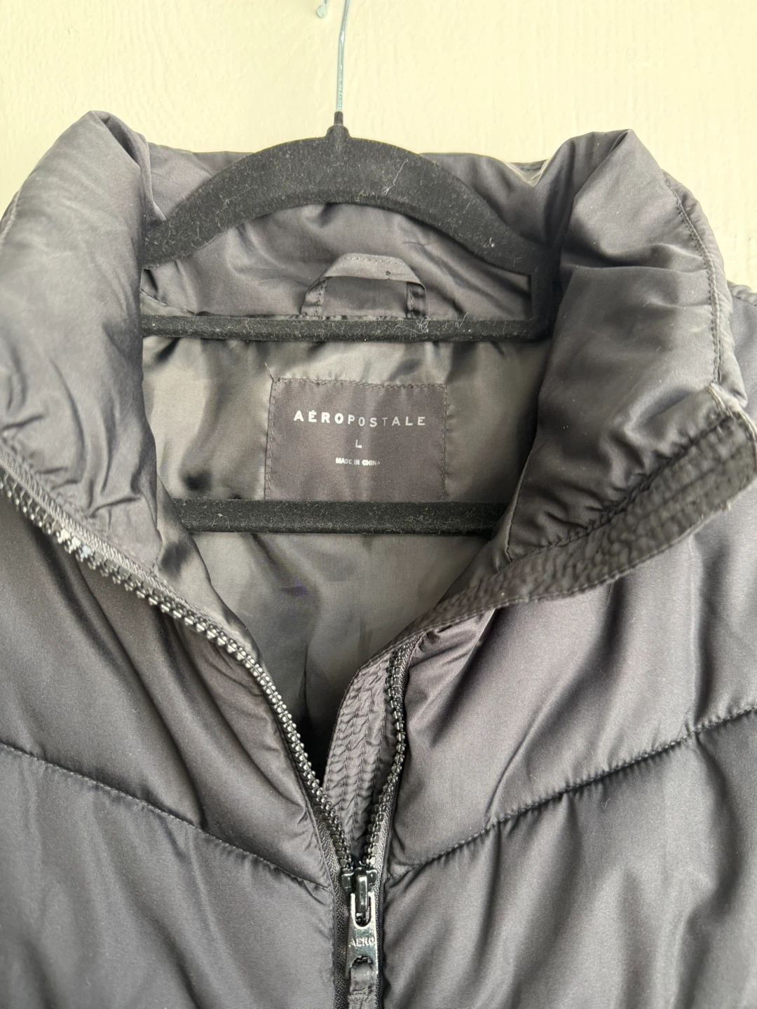 Aeropostale Black Puffer Vest - Size L - photo 3
