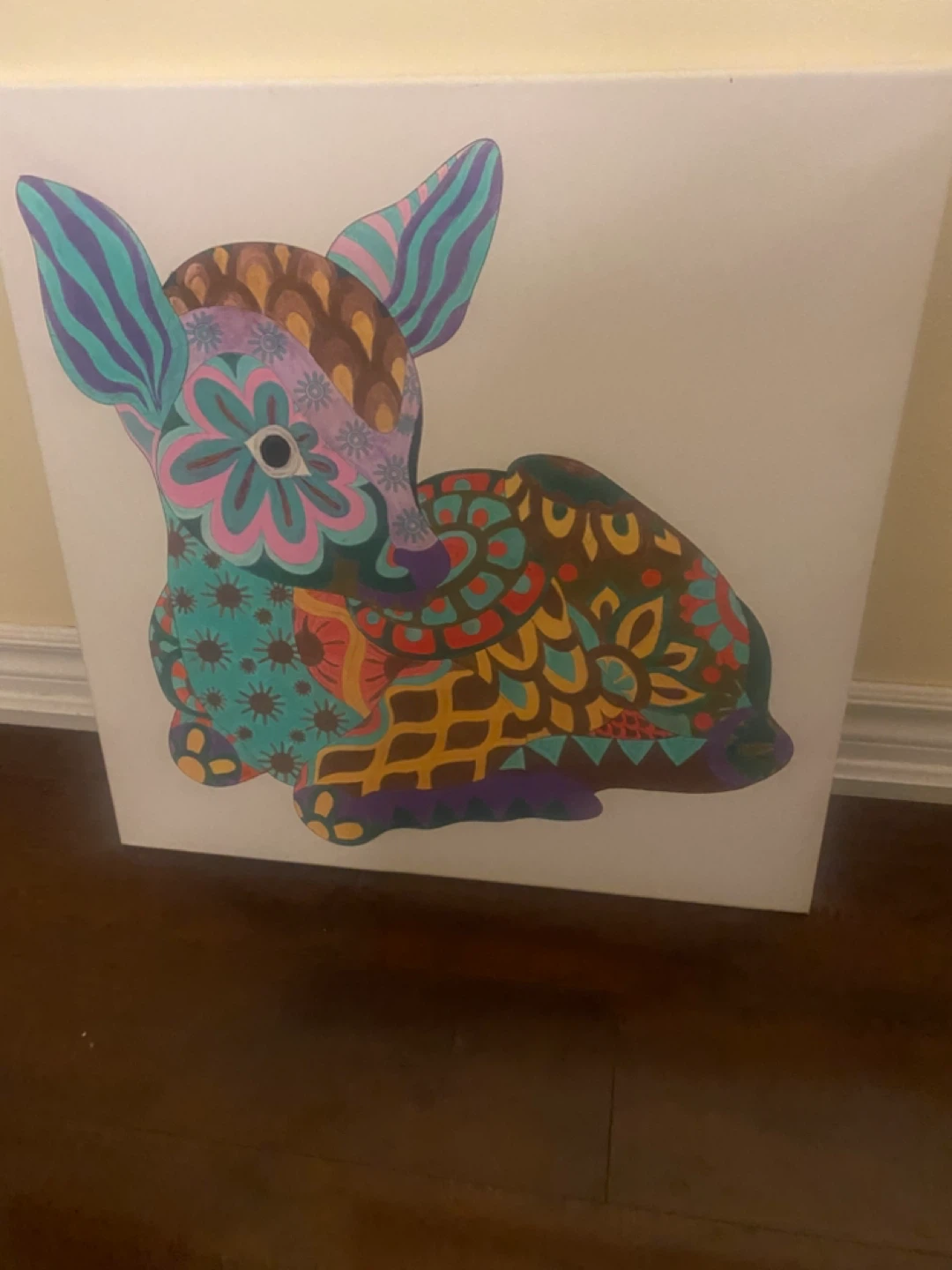 Deer Canvas Art (20-20 inches)