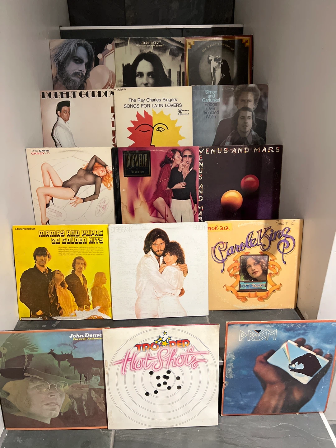 Rock Vinyl Records - Mamas and Papas, Streisand, Carole King