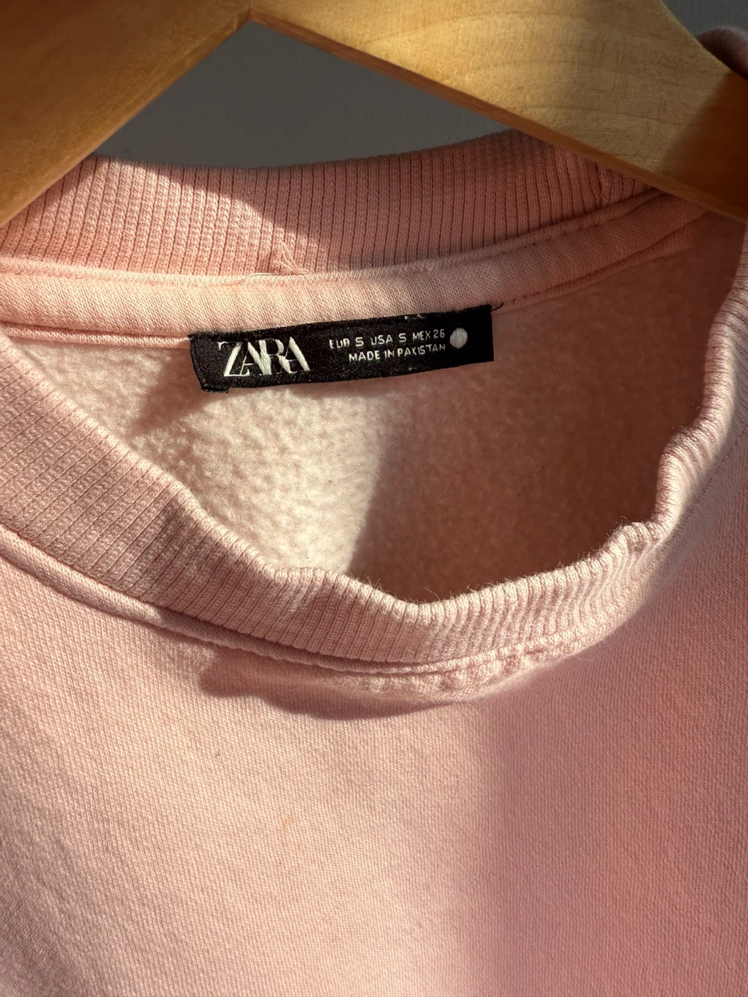 Zara Pink Sweatshirt Size S - photo 3