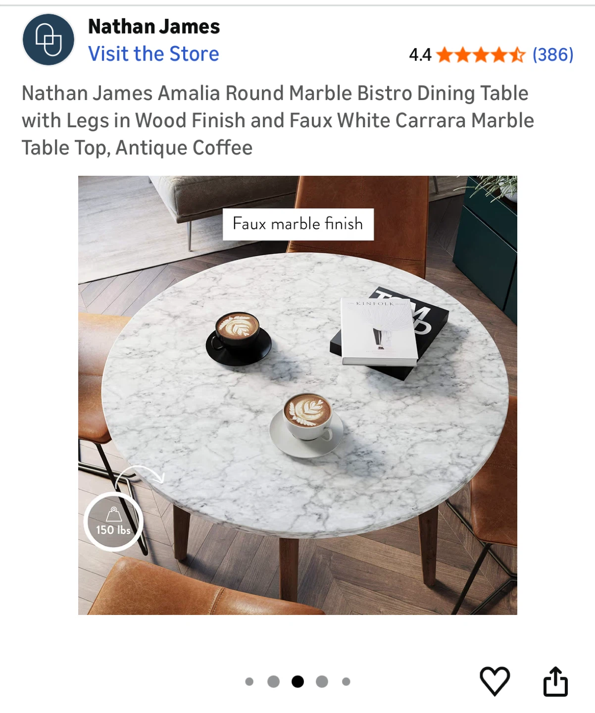 Round Marble Dining Table