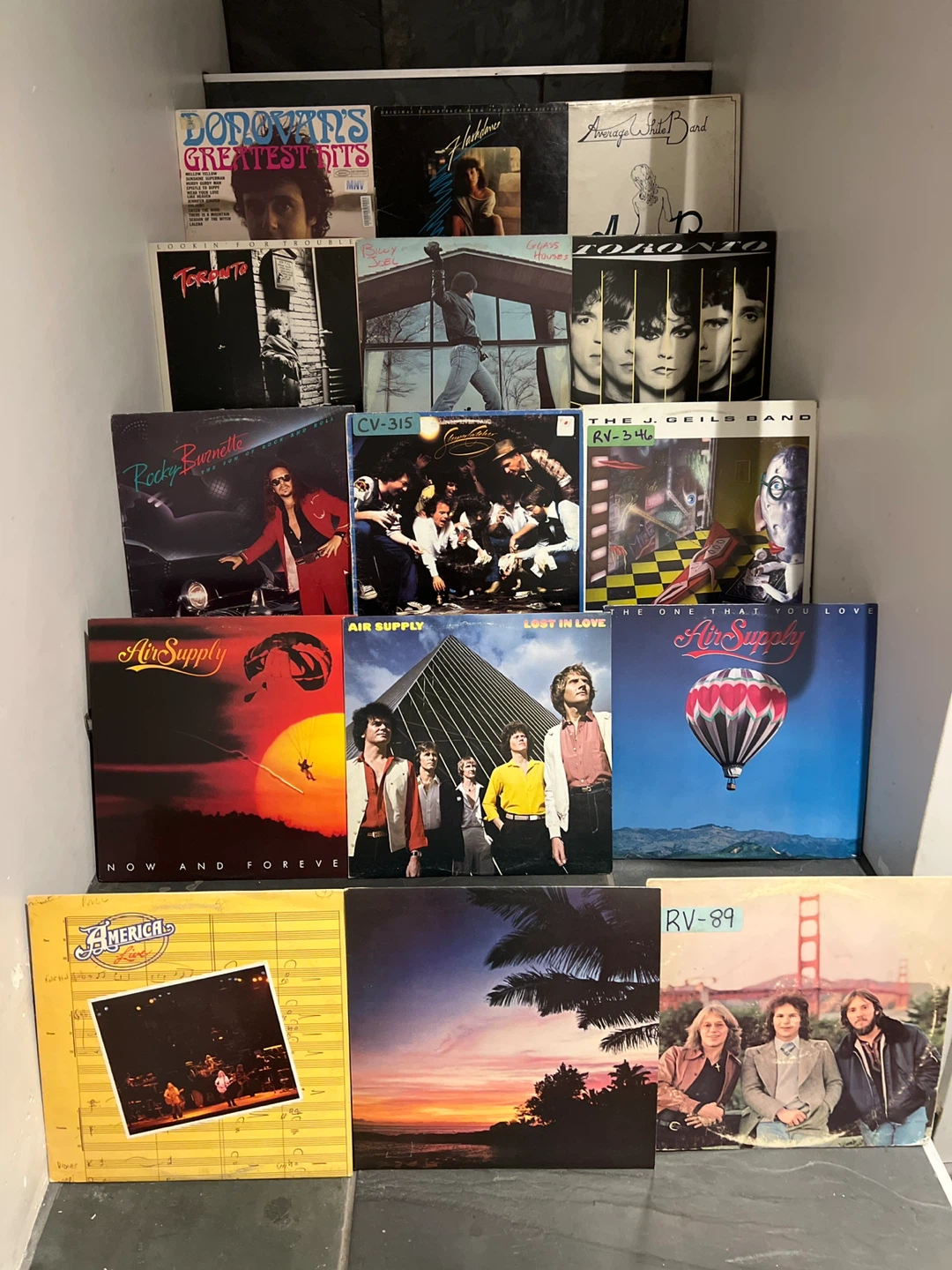 Rock Vintage Vinyl Records - Assorted Artists & Genres