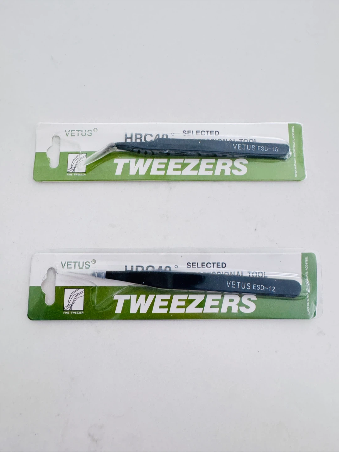 Vetus Fine Super Tweezers - ST-12 & ESD-15 - photo 2
