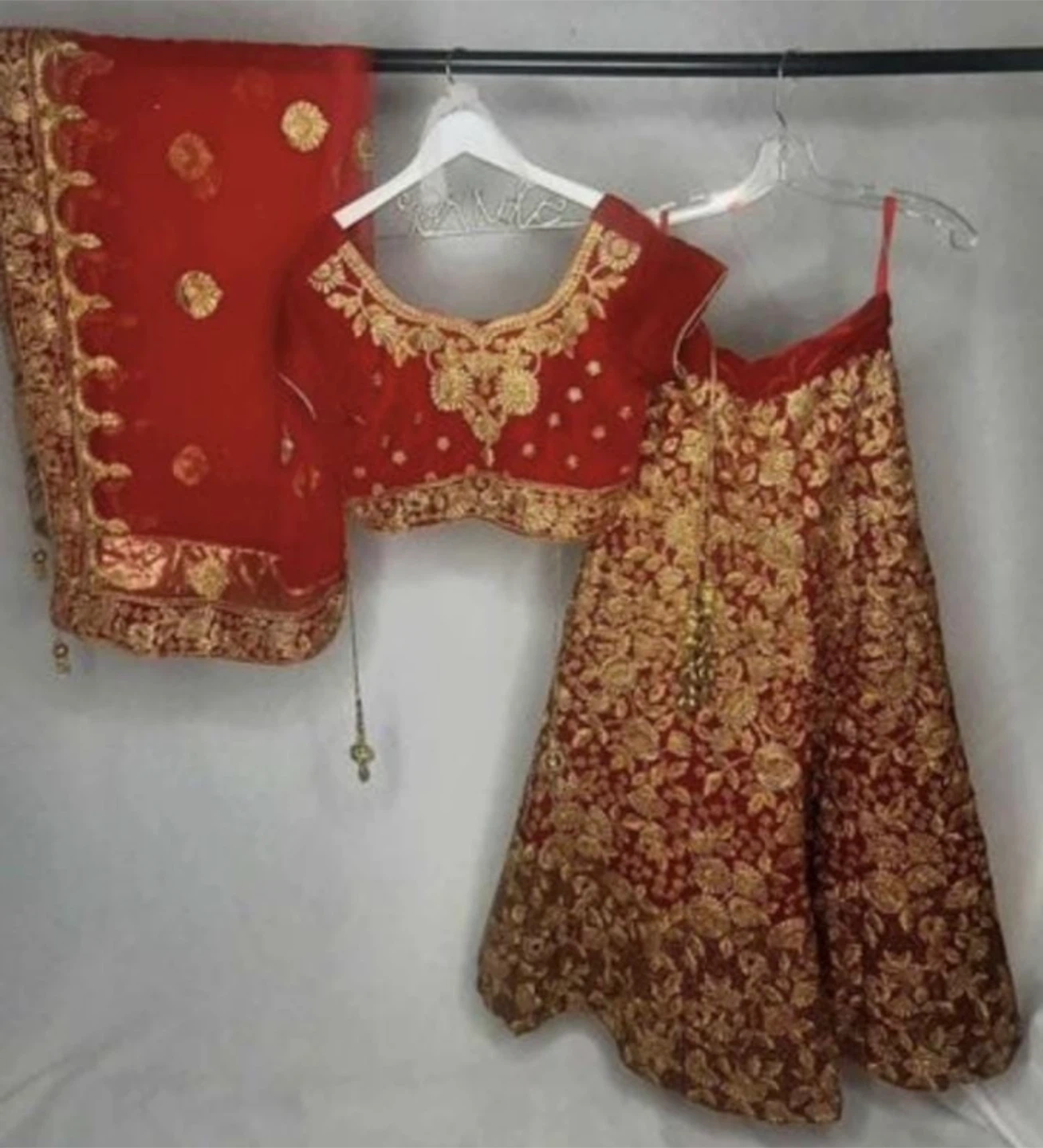 Red & Gold Lehenga Choli Set